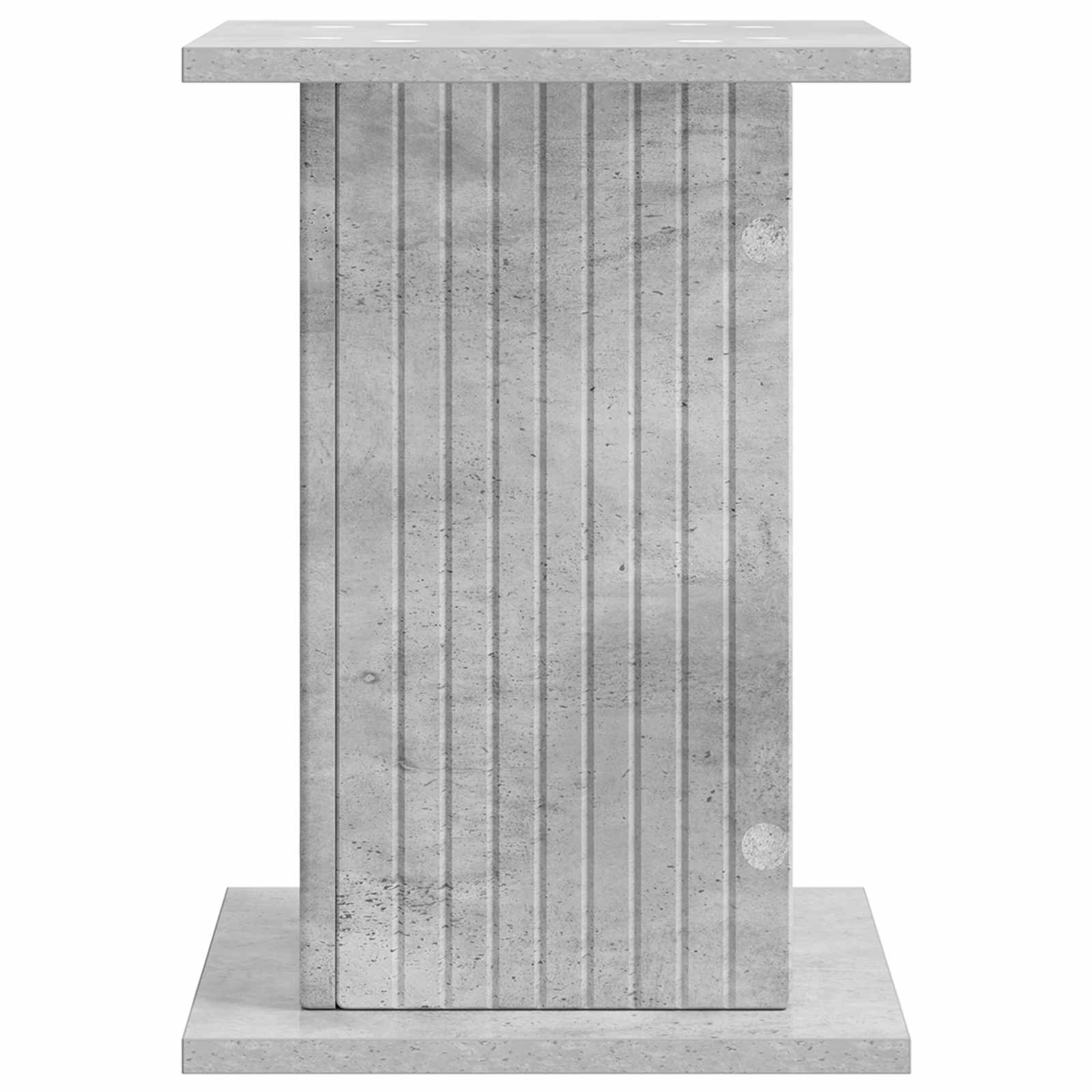 Növényállvány 2 pcs betonszürke 30,5 x 30 x 43 cm szerelt fa