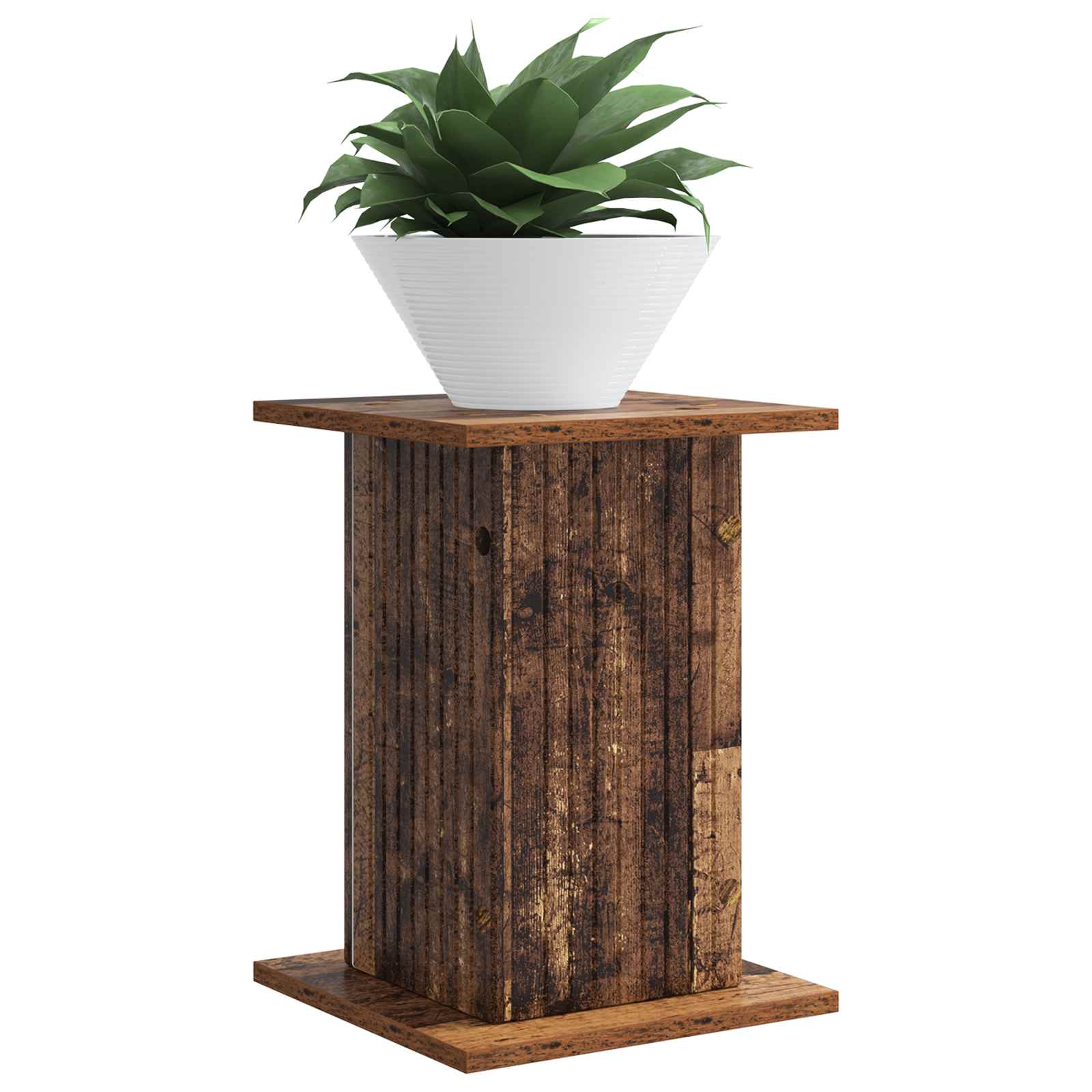 Növényállvány 2 pcs antik fa 30,5 x 30 x 43 cm szerelt fa