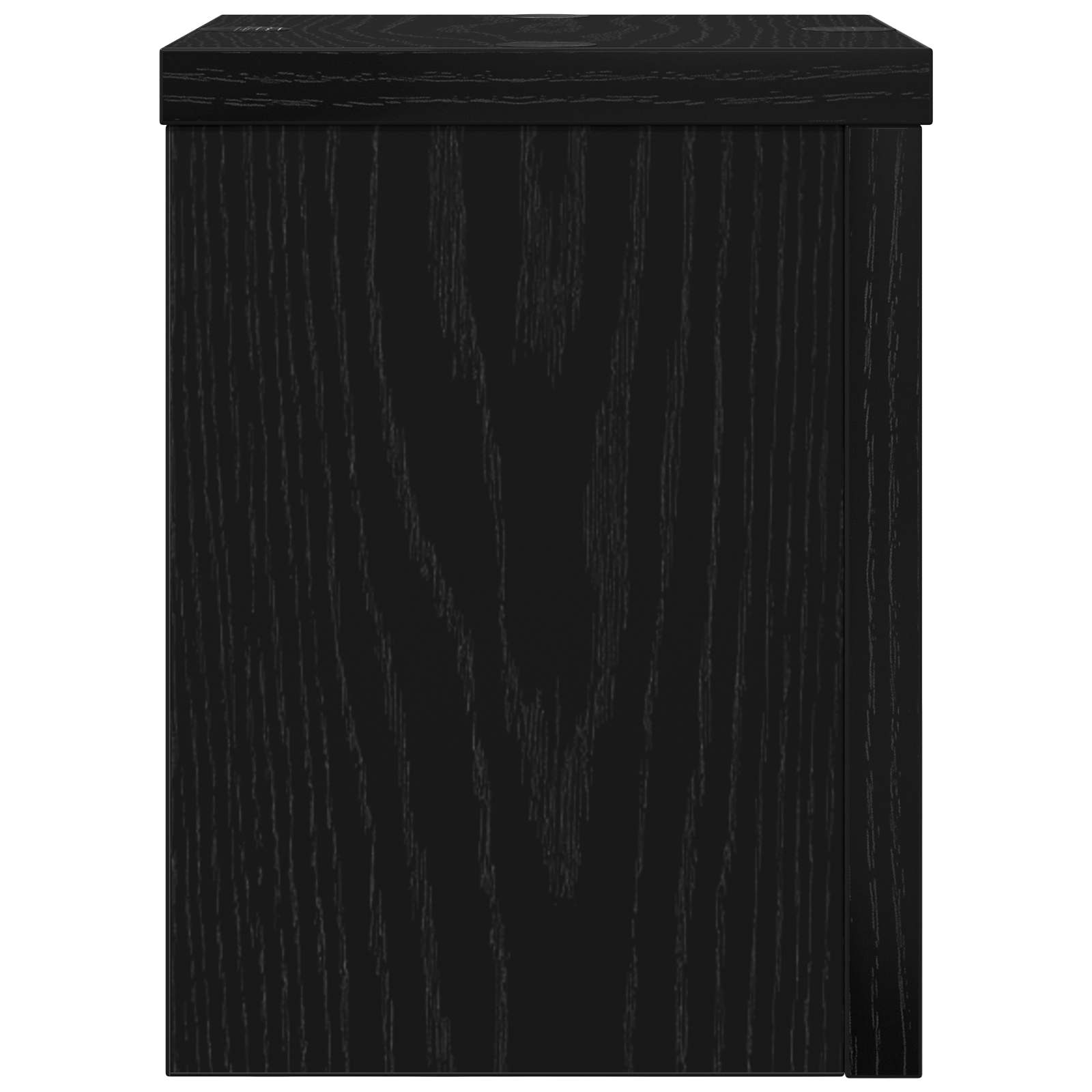 Növényállvány 2 pcs fekete tölgy 15 x 15 x 20 cm faanyag