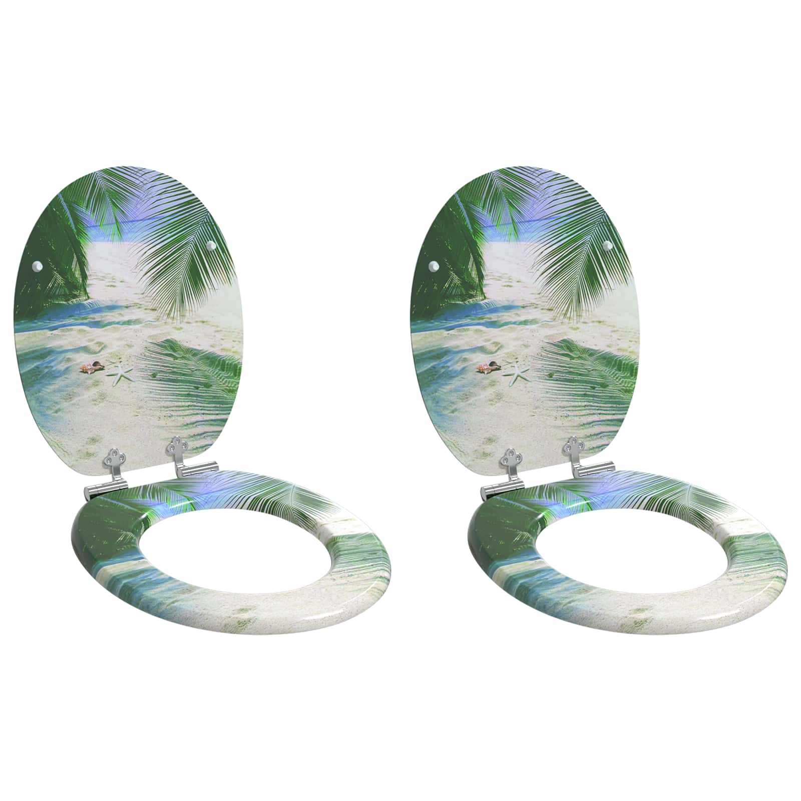 Wc ülőke 2 pcs zöld 43,8 x 37,8 cm mdf lap