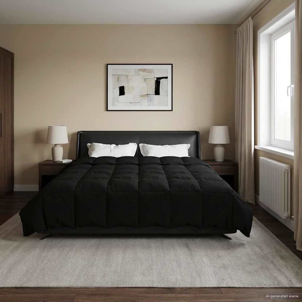 Nyári takarmány sövényes fekete 220 x 260 cm mikroszál