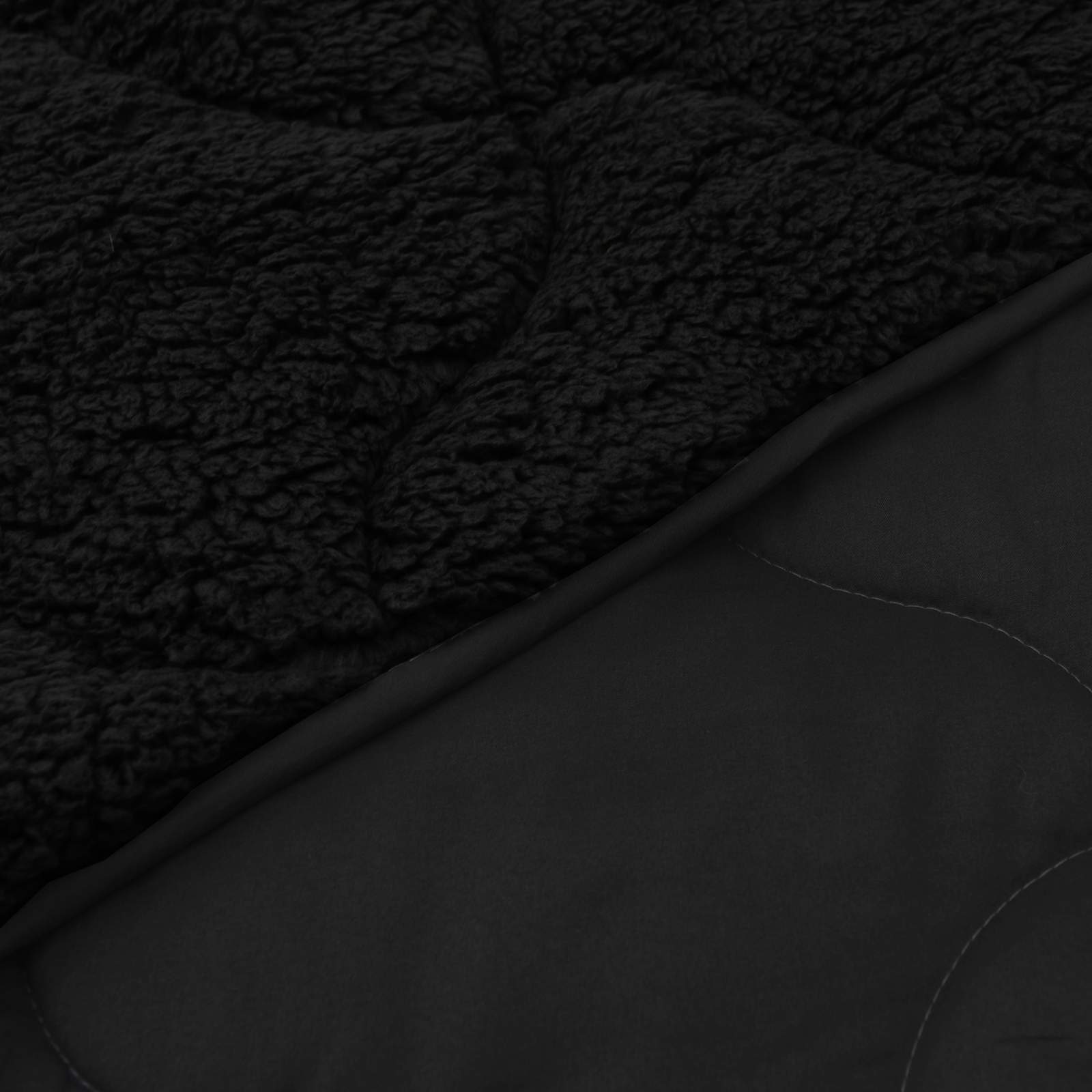 Nyári takarmány fekete 135 x 200 cm mikroszálas és teddy plüss