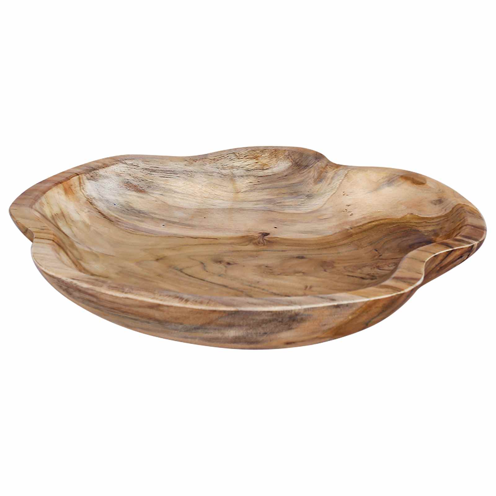Gyümölcsöstál jepara teak barna ø 30 cm tömör teakfa