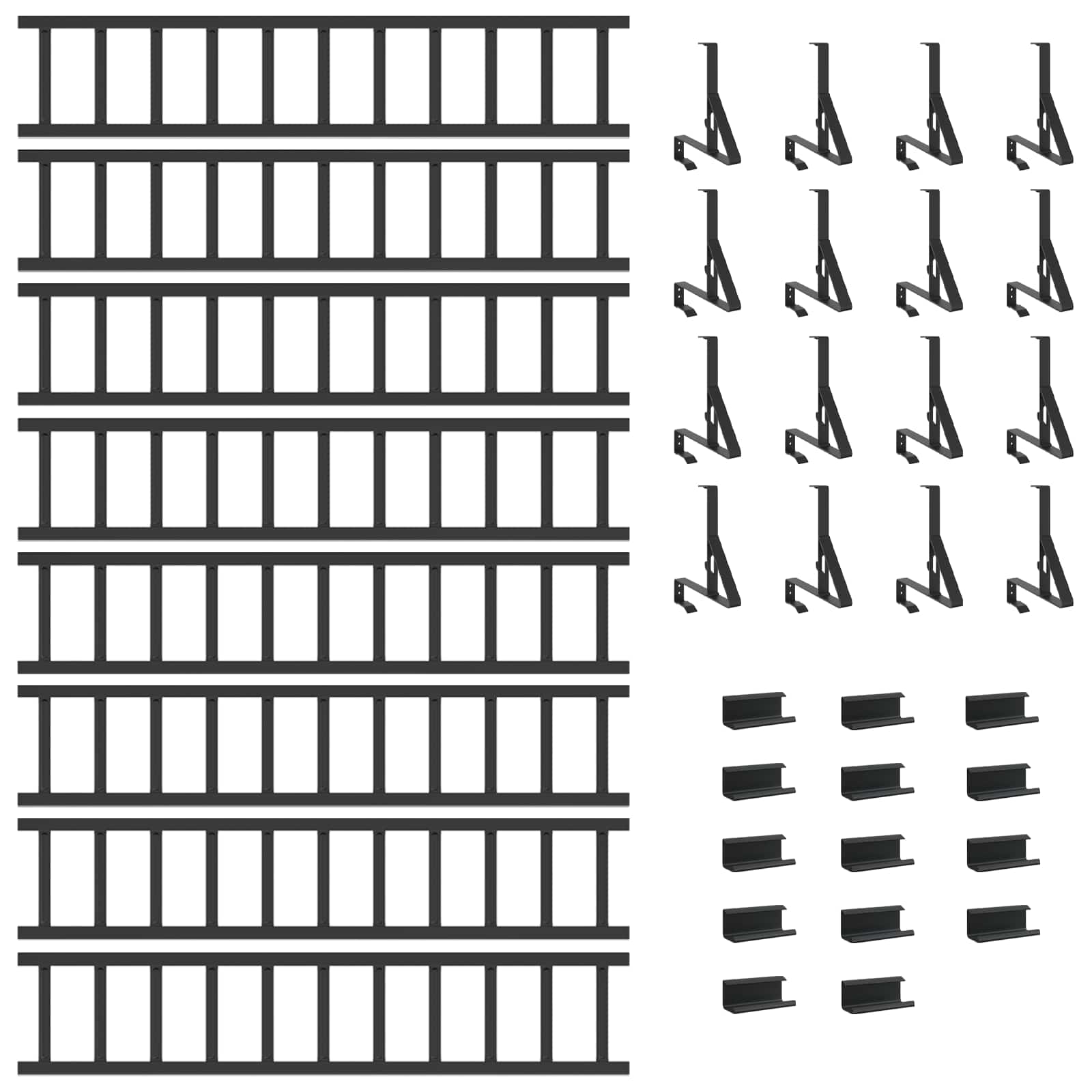 Tető havazásvédő fekete 800 x 29,5 x 34,5 cm acél