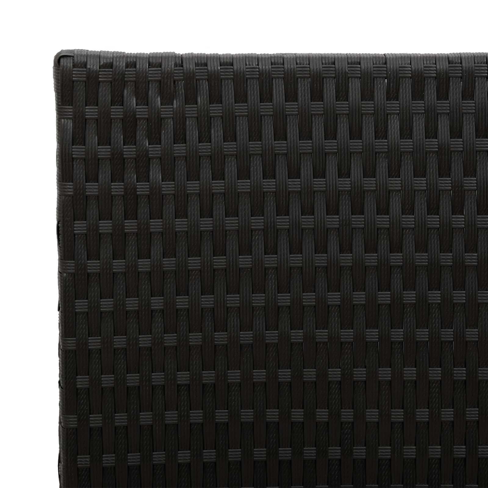 Magas virágtartó fekete 55 x 22 x 70 cm polirattan