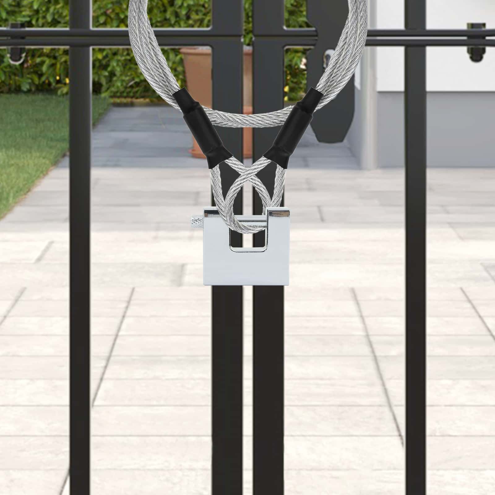 Lakat 2 pcs ezüst 5 x 1,9 x 4,5 cm vas