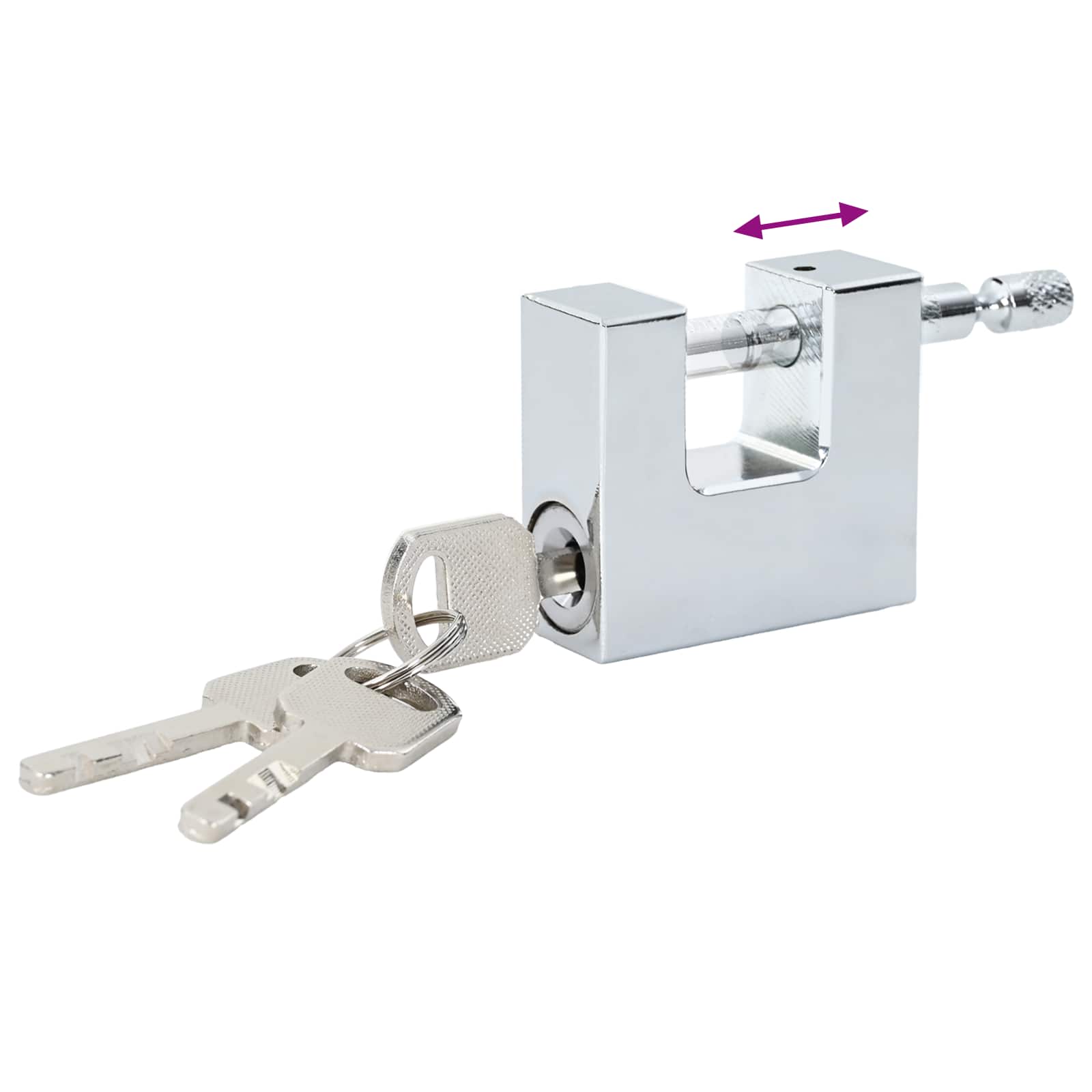 Lakat 2 pcs ezüst 5 x 1,9 x 4,5 cm vas