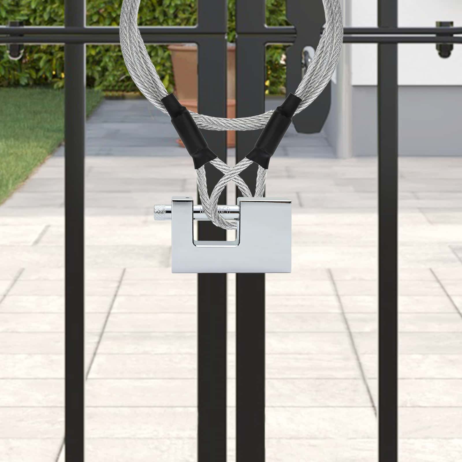 Lakat 2 pcs ezüst 7,8 x 2 x 5 cm vas