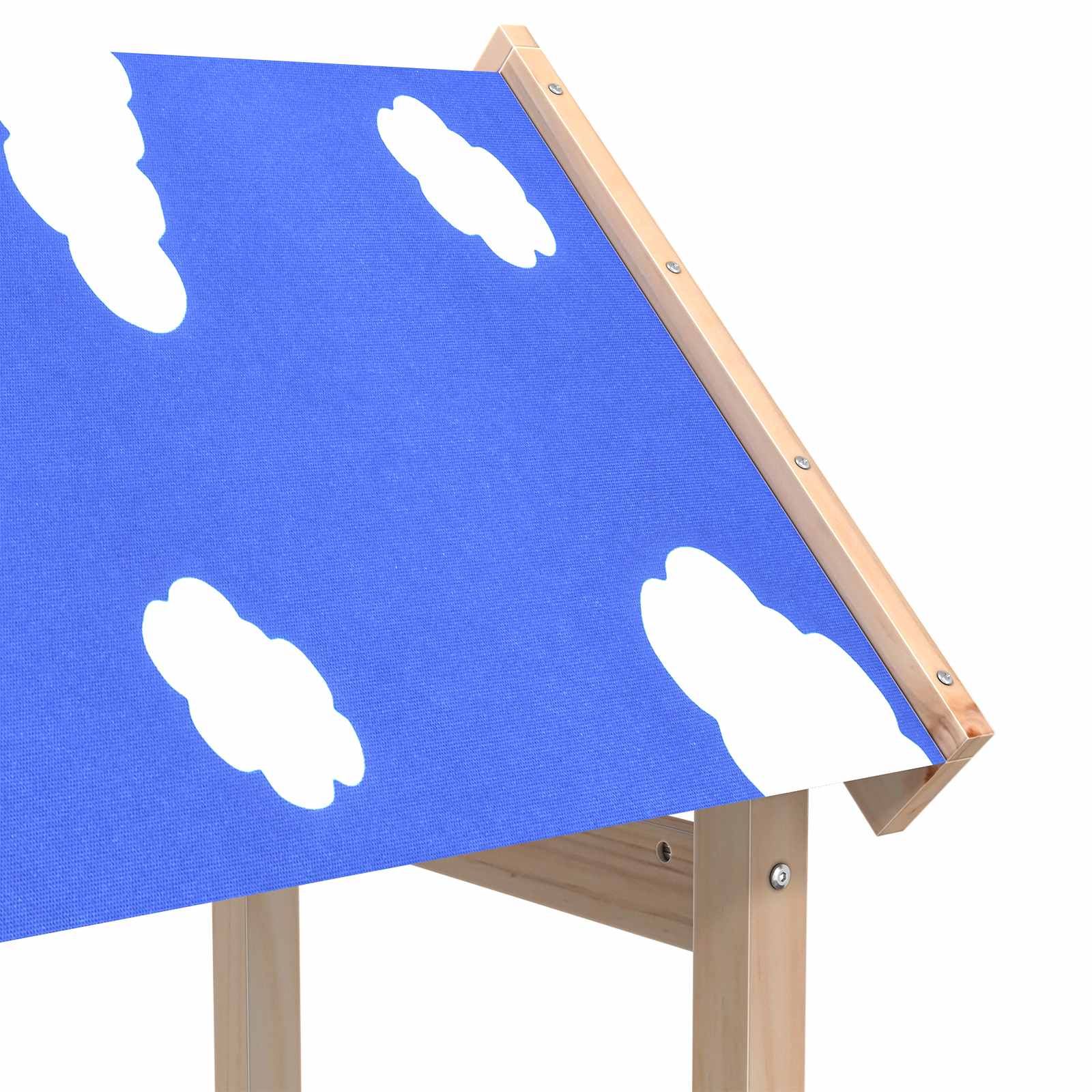 Játék torny barna 52,5 x 46,5 x 195 cm tömör fenyőfa