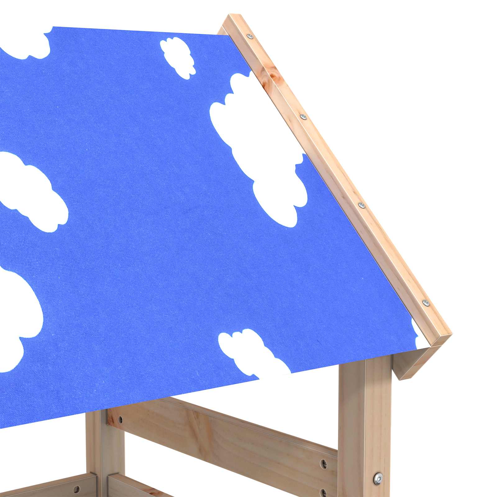 Játék torny barna 52,5 x 110,5 x 215 cm tömör fenyőfa