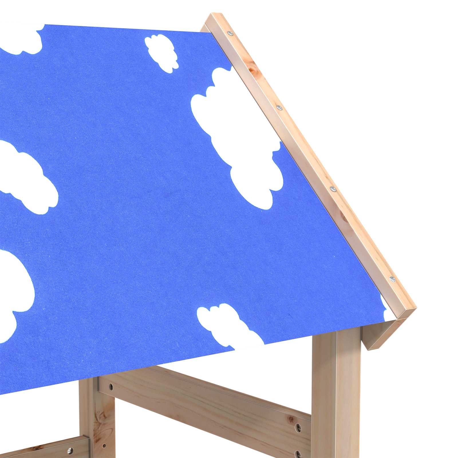 Játék torny barna 52,5 x 110,5 x 215 cm tömör fenyőfa