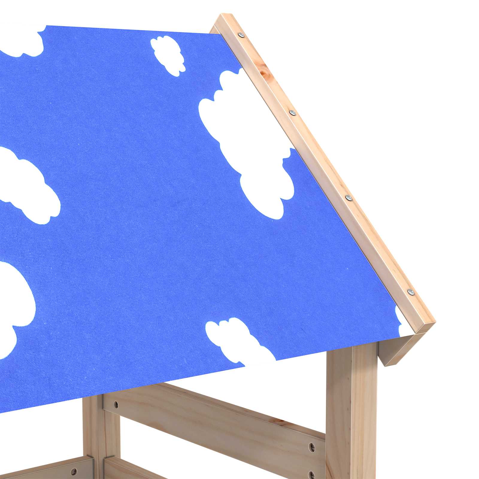 Játék torny barna 110,5 x 52,5 x 215cm tömör fenyőfa