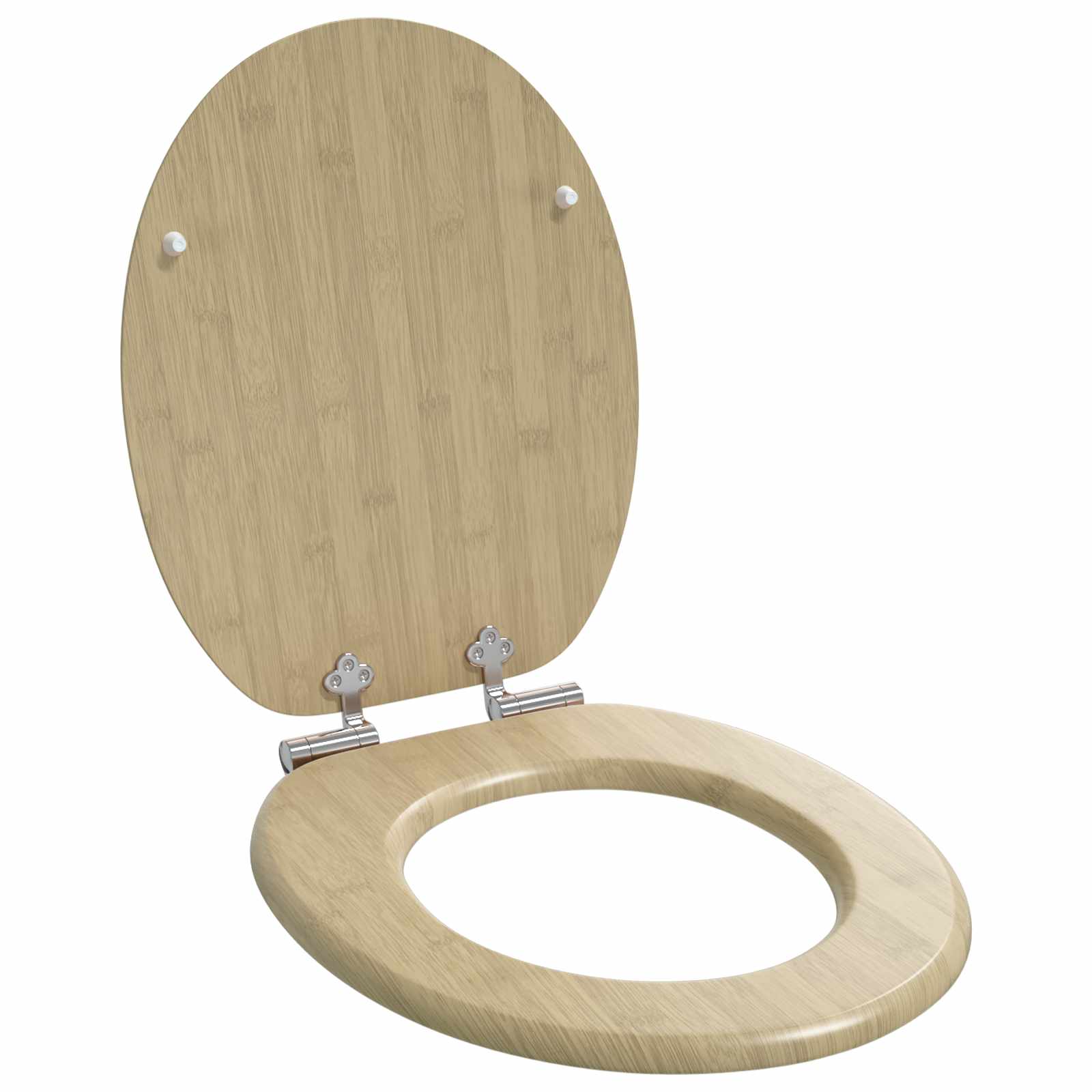 Wc ülőke világos bambusz szín 44 x 38 cm mdf lap