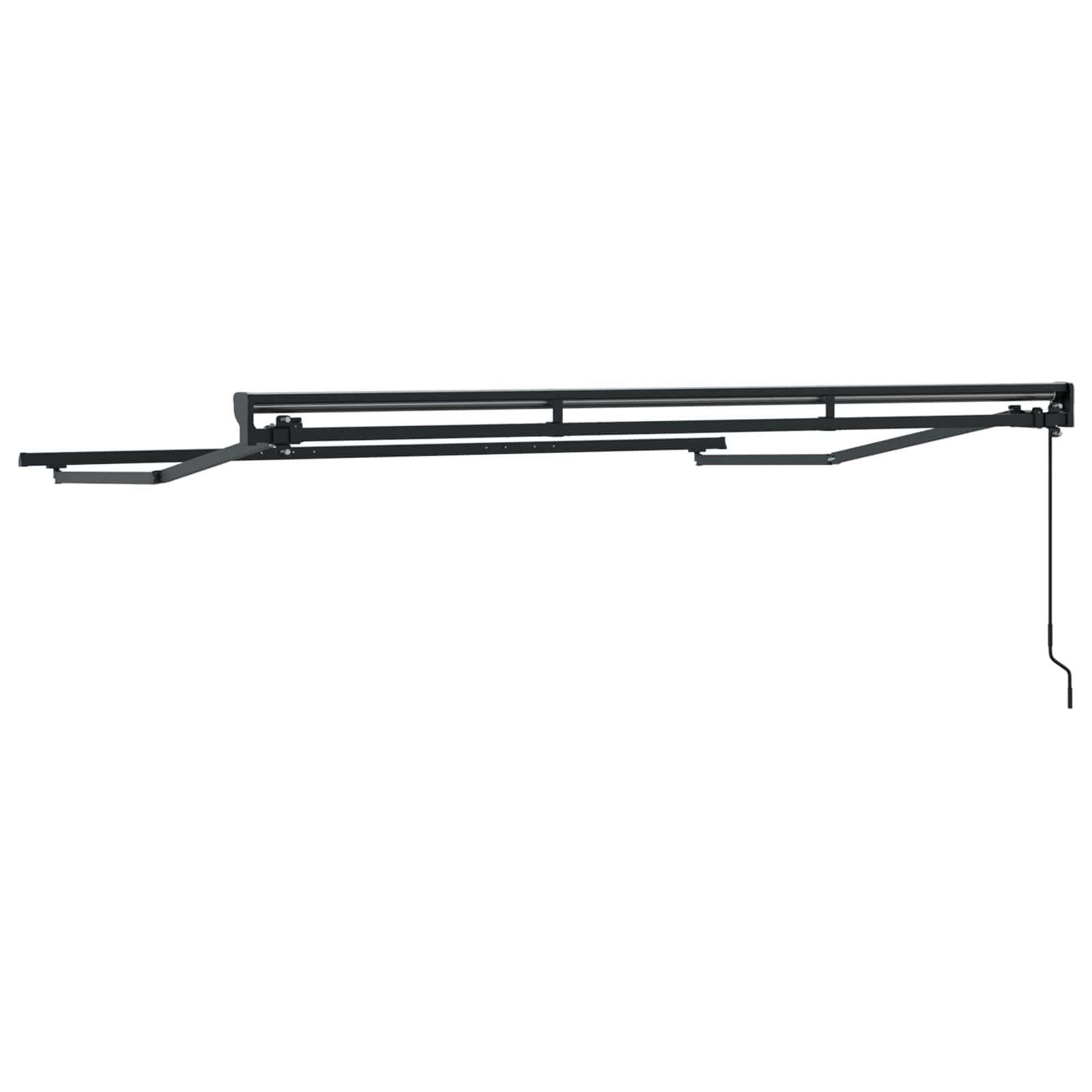 Manuális napernyő keret állítható antracit 3 x 2 m acél