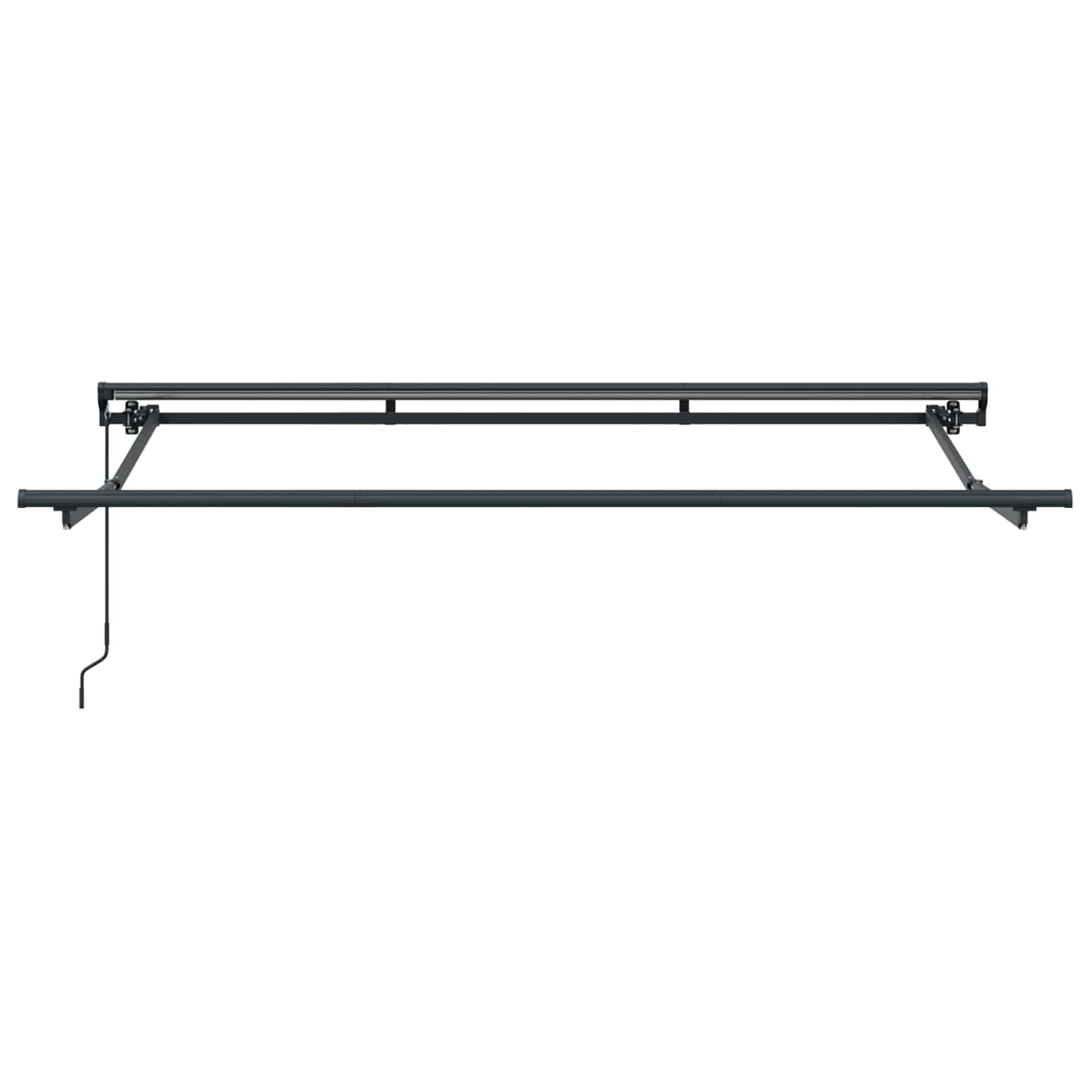 Manuális napernyő keret állítható antracit 3 x 2 m acél