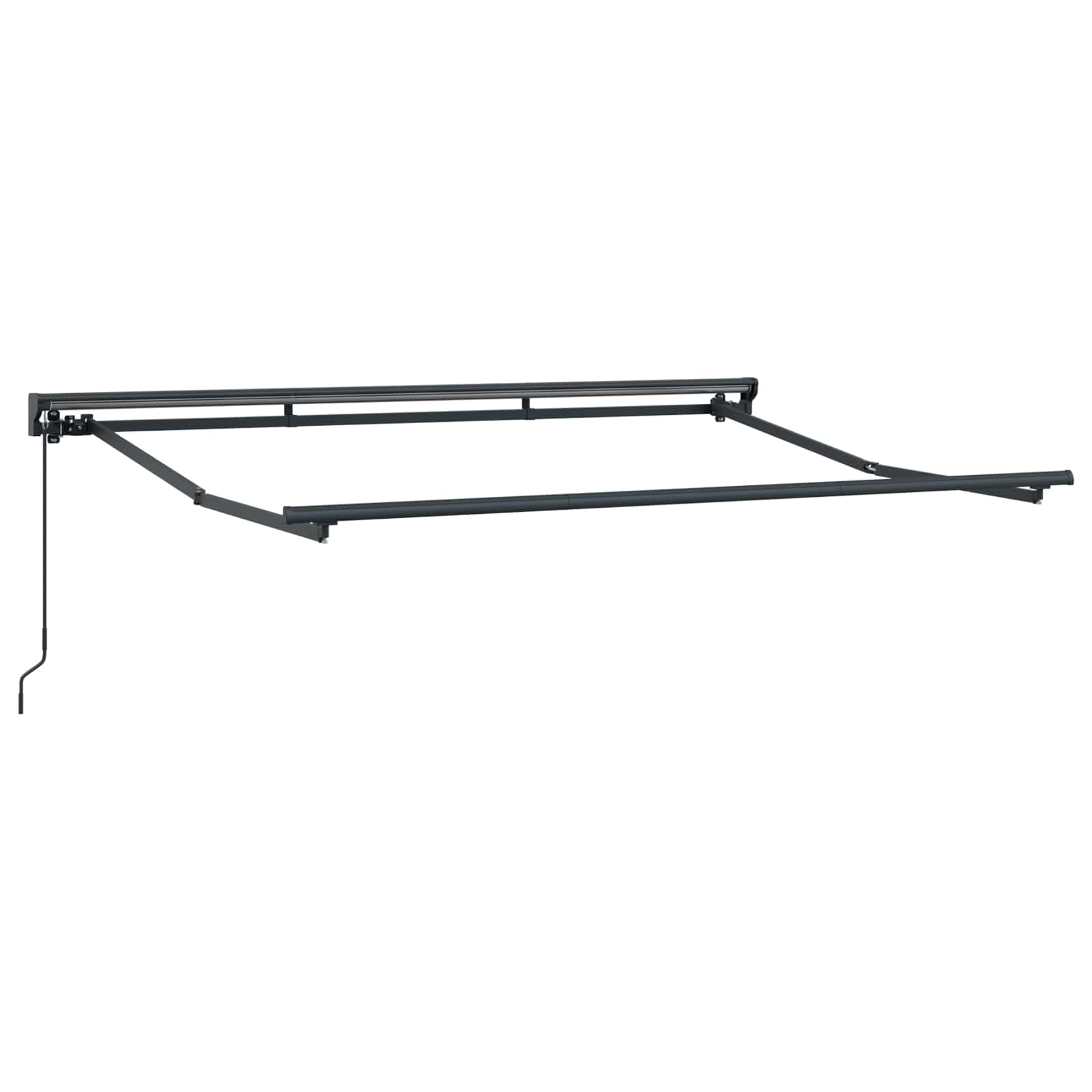 Manuális napernyő keret állítható antracit 3 x 2 m acél