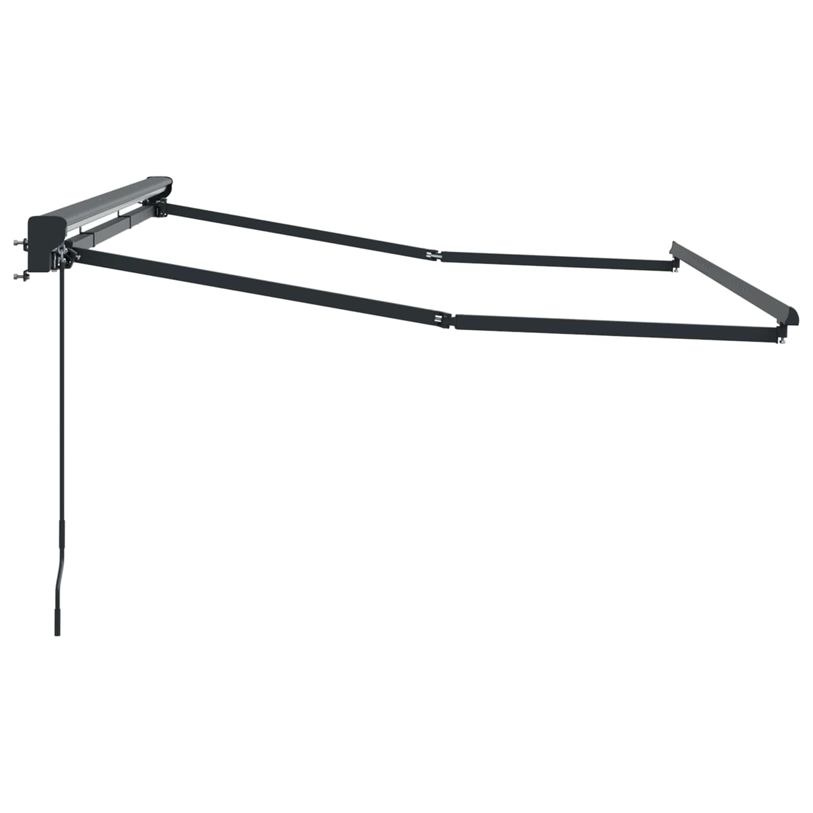 Manuális napernyő keret állítható antracit 3,5 x 2 m acél