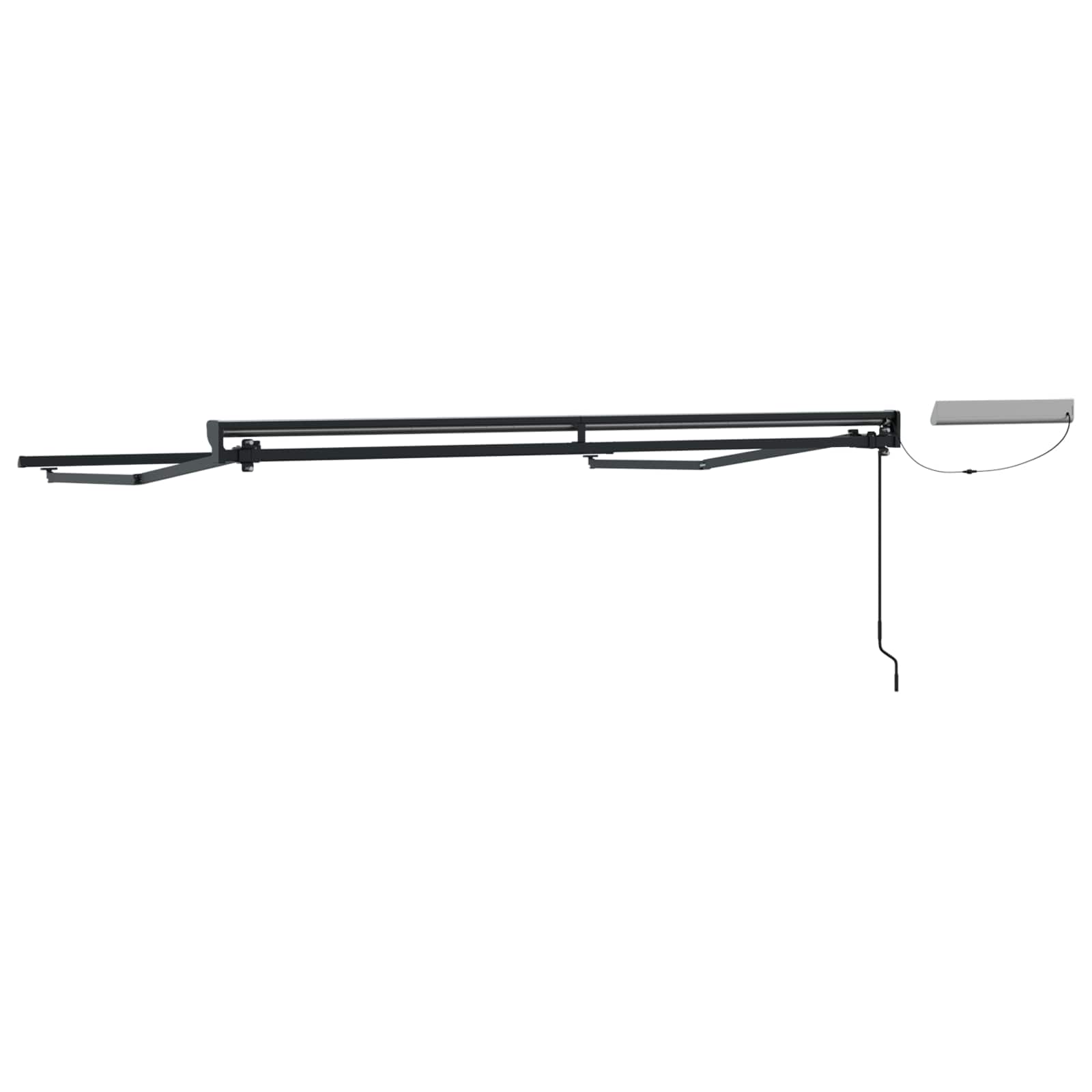 Elektromos kihúzható napellenző keret antracit 3,5 x 2,5 m acél