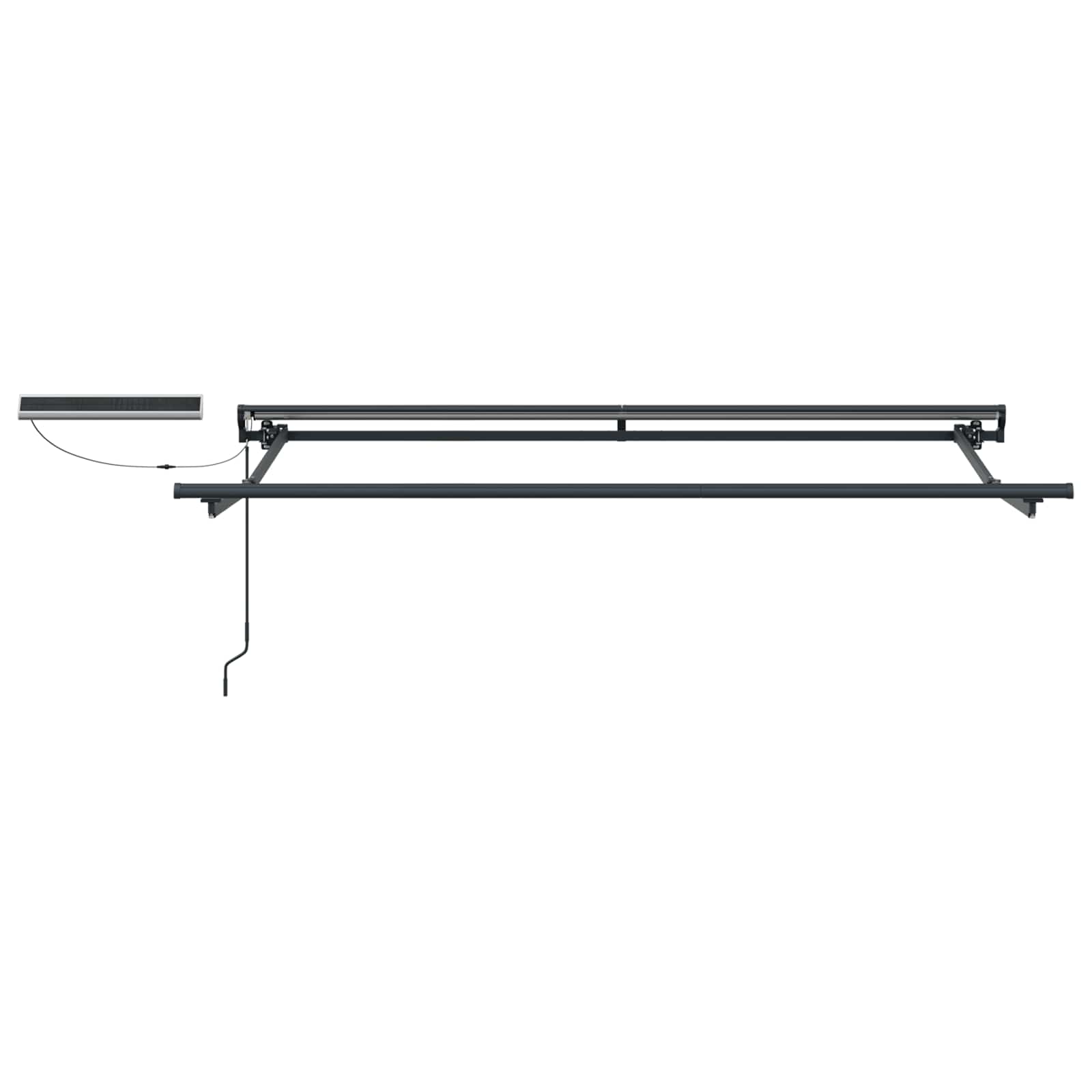 Elektromos kihúzható napellenző keret antracit 3,5 x 2,5 m acél