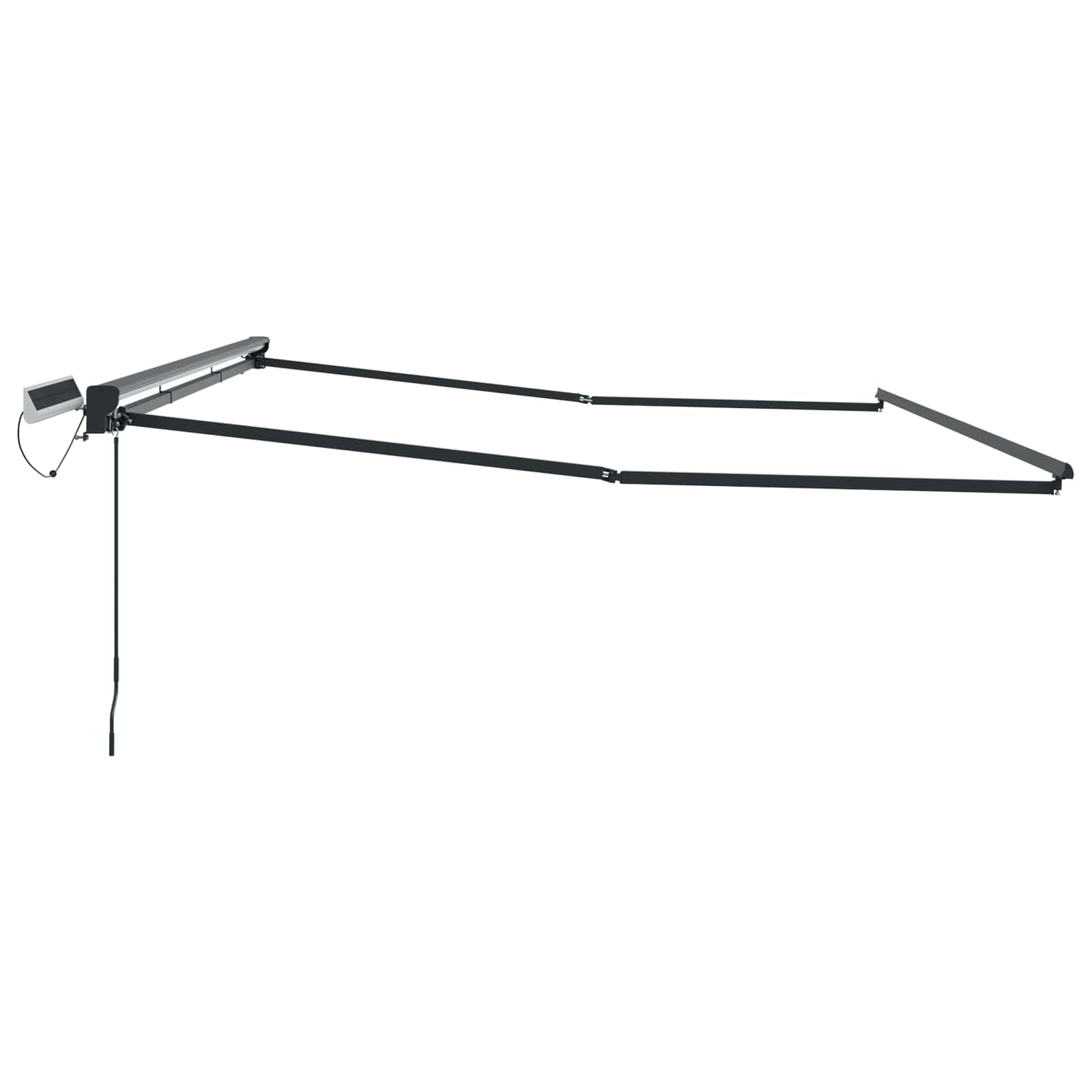 Elektromos kihúzható napellenző keret antracit 4,5 × 3,5 m acél