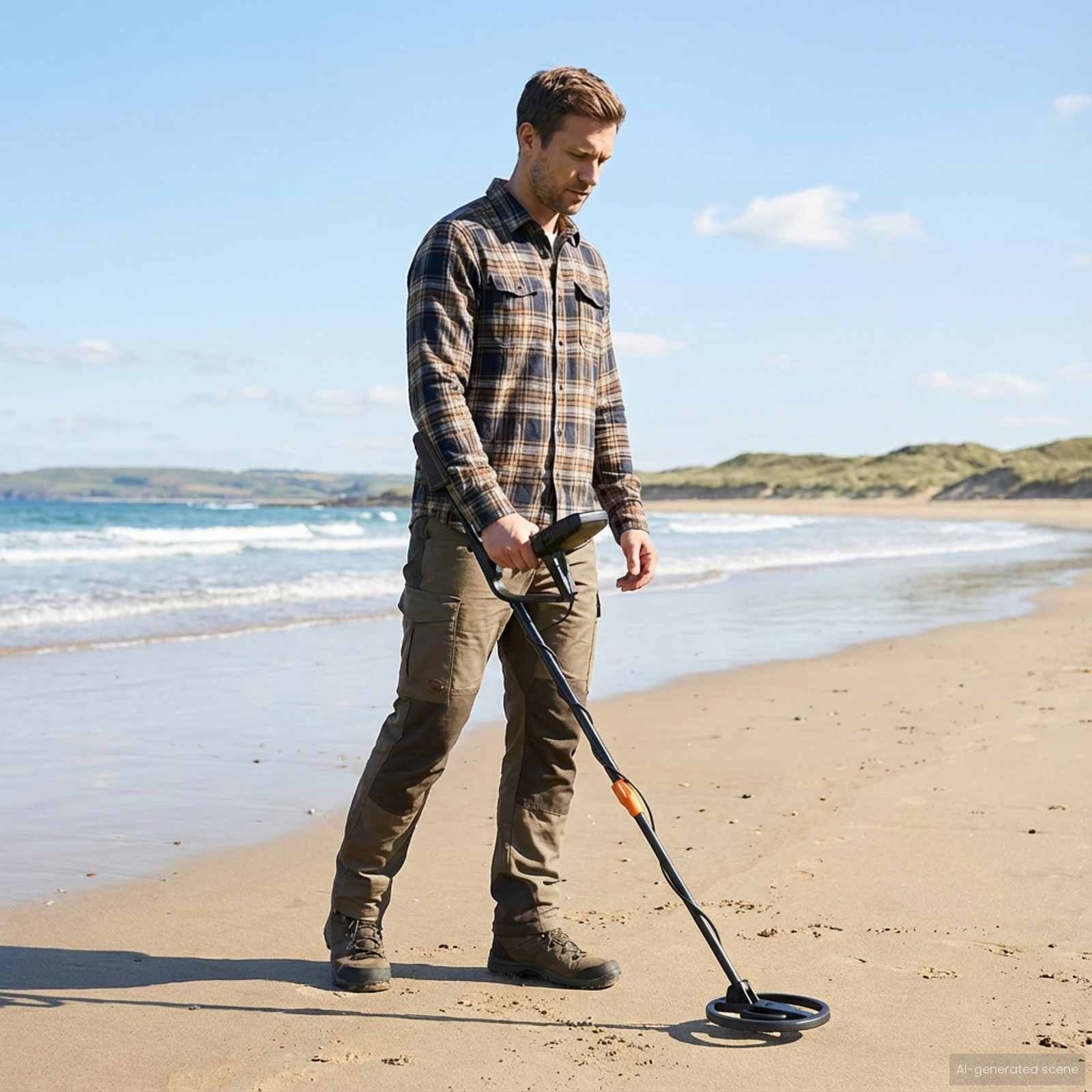 Fémkereső lcd kijelzővel 3 modell 19 cm tekercs fekete