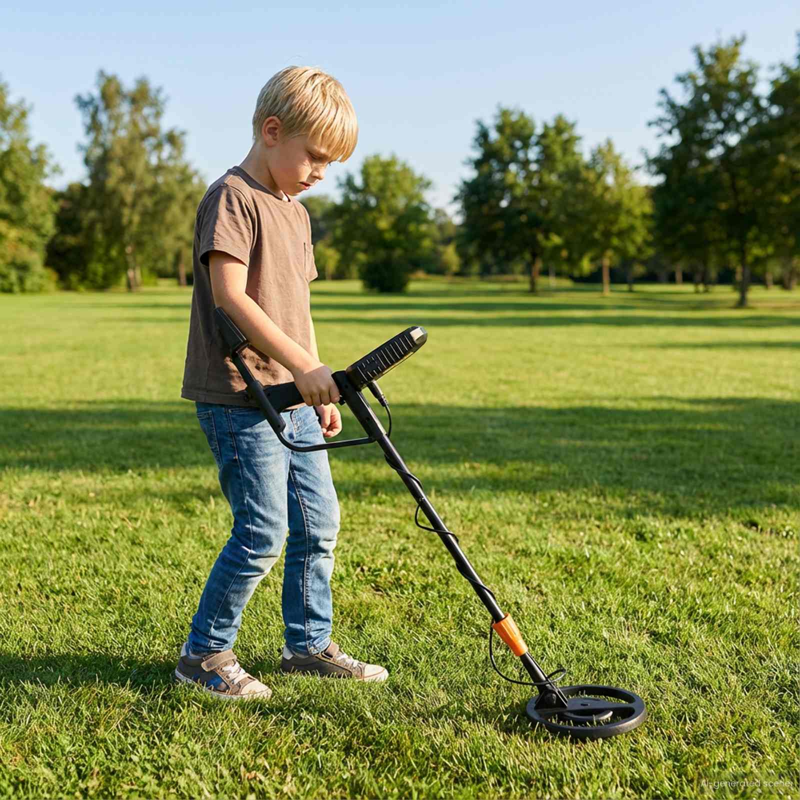 Fémkereső lcd kijelzővel 3 modell 19 cm tekercs fekete