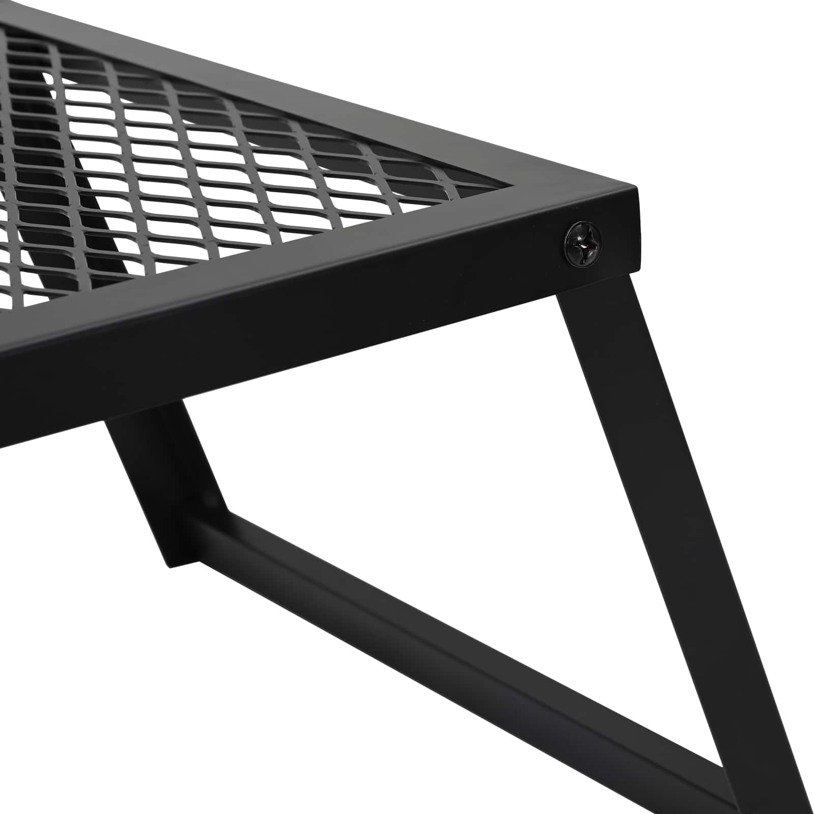 Összecsukható kemping grill fekete 58 x 31 x 2 cm ötvözött acél