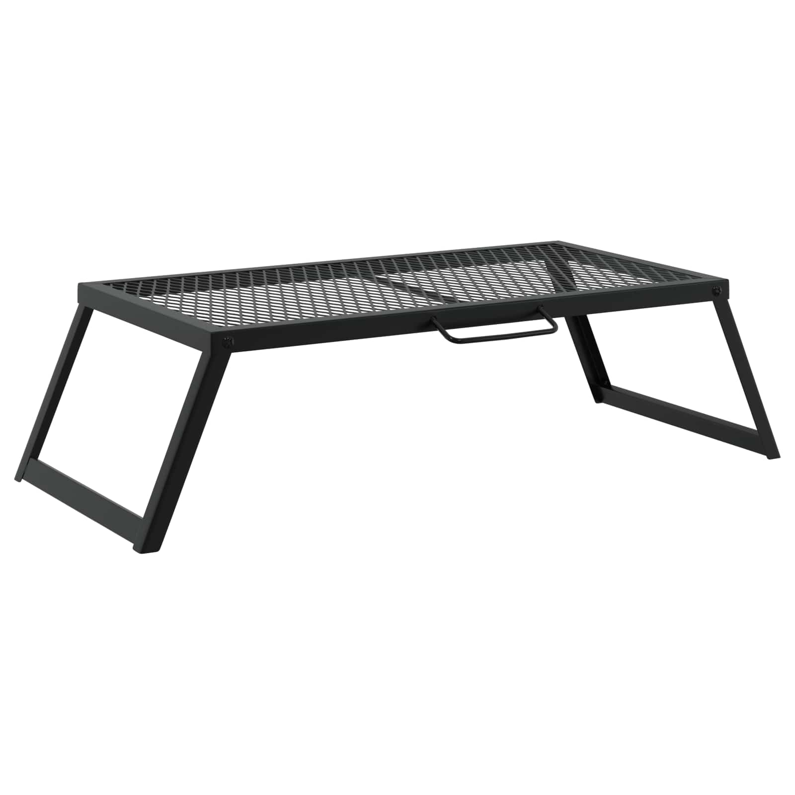 Összecsukható kemping grill fekete 58 x 31 x 2 cm ötvözött acél