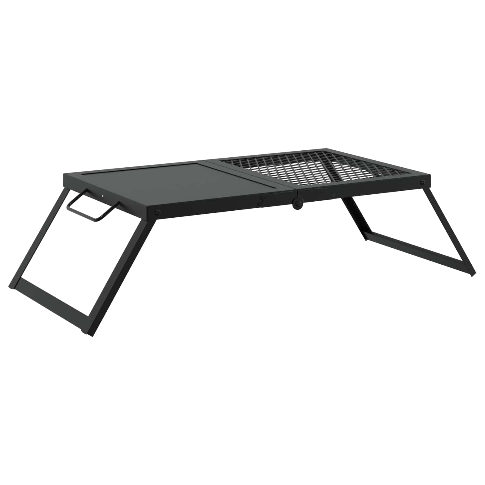 Összecsukható kemping grill fekete 31,5 x 26,5 x 4 cm