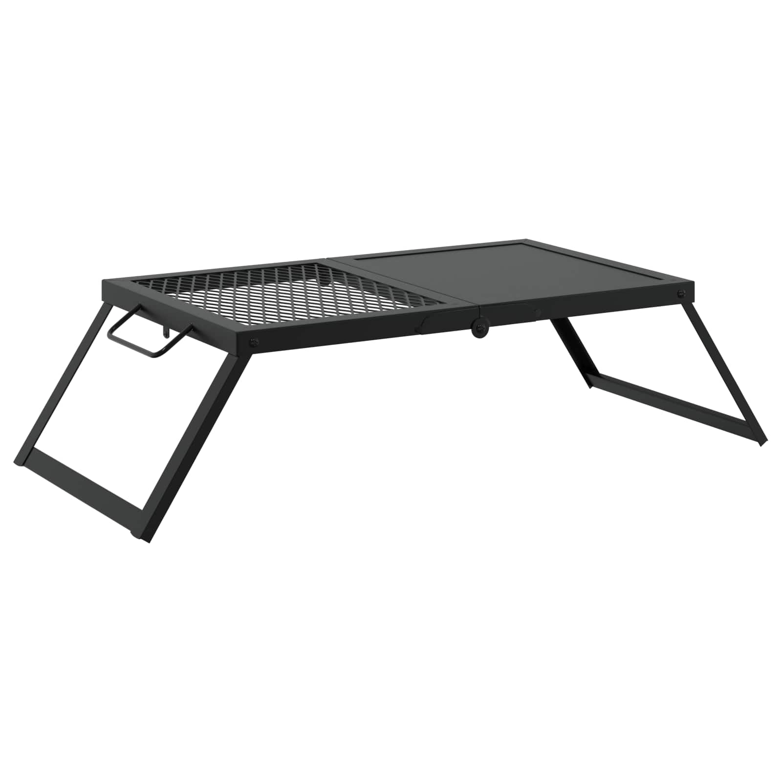 Összecsukható kemping grill fekete 31,5 x 26,5 x 4 cm