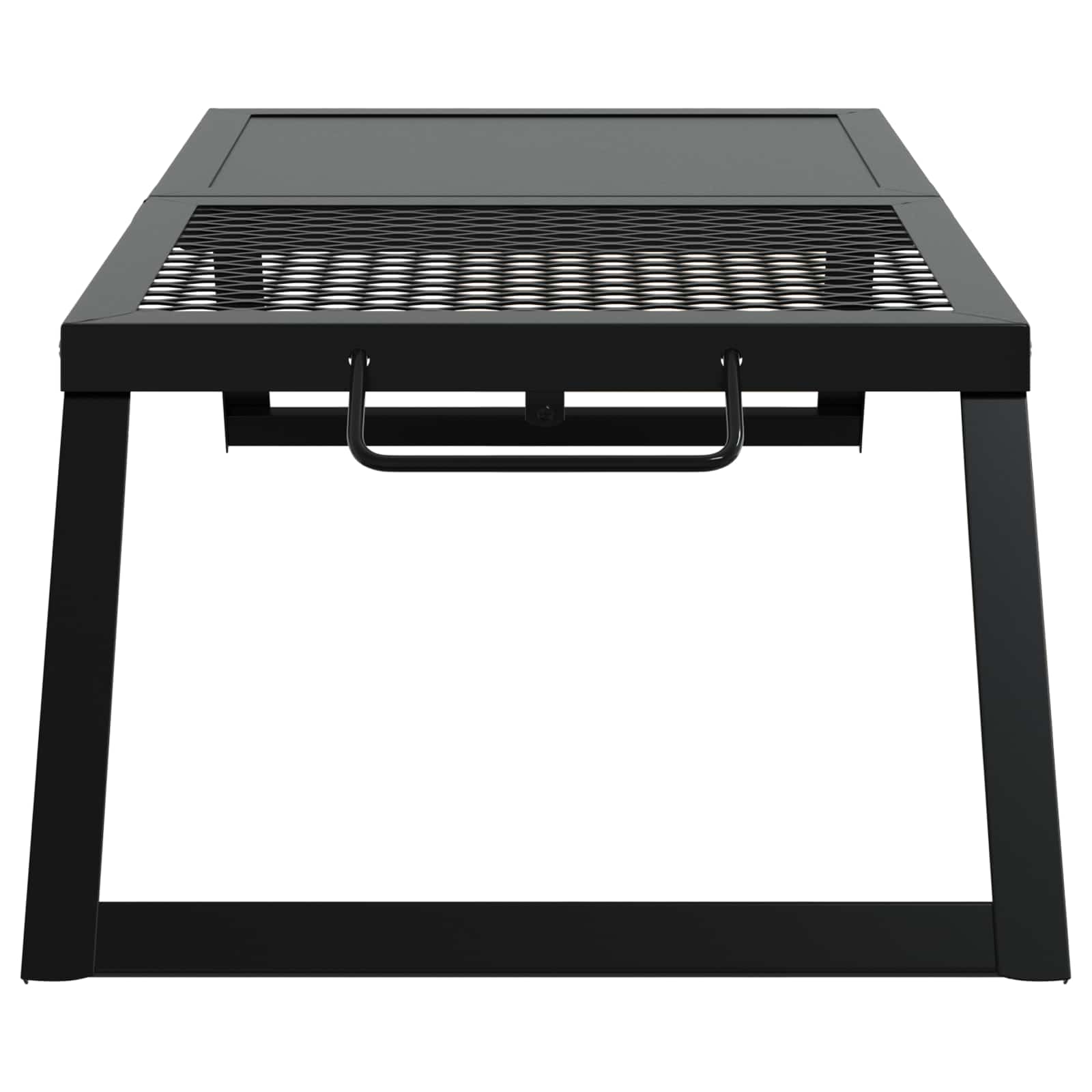 Összecsukható kemping grill fekete 31,5 x 26,5 x 4 cm