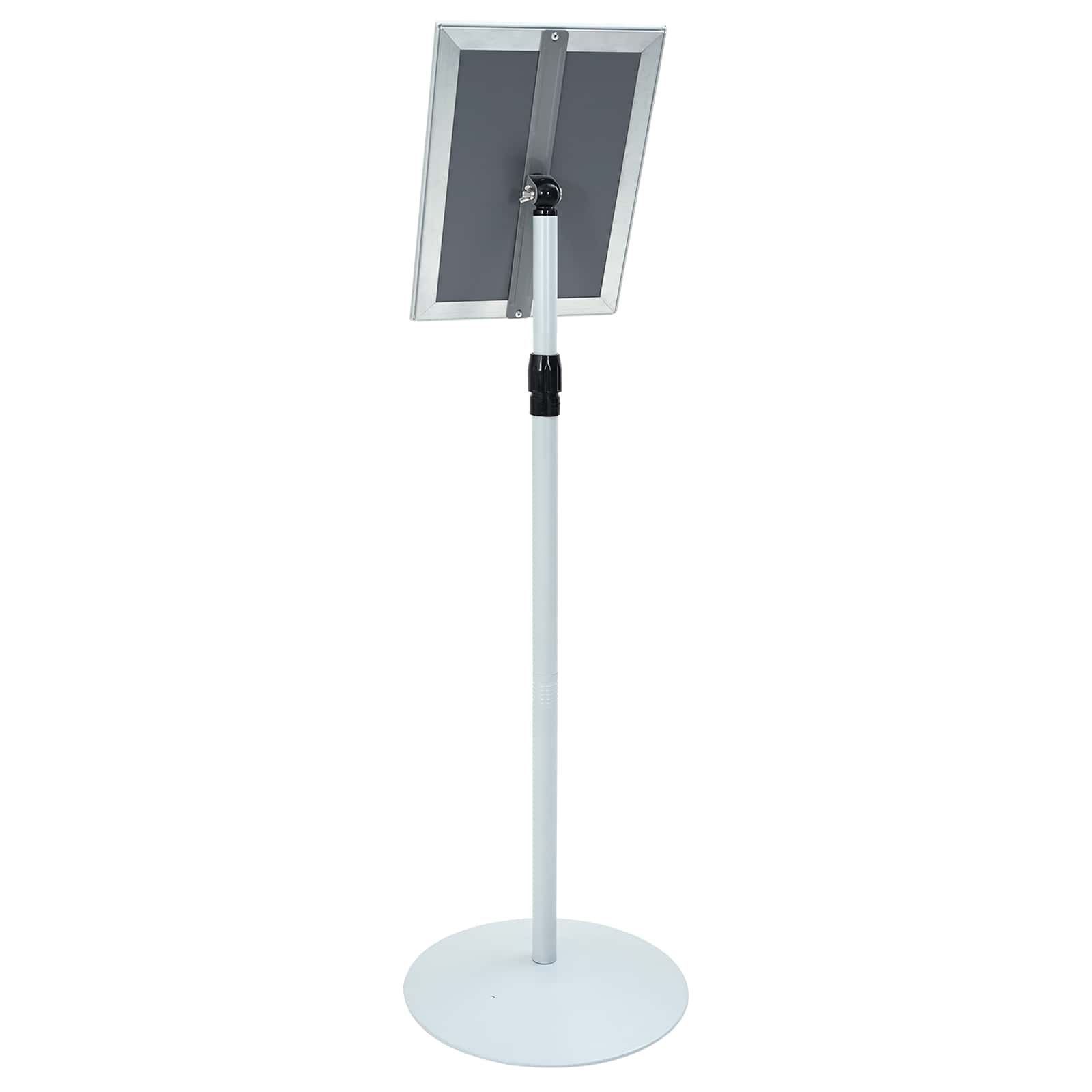 Pedestal poszter állvány ezüst 33 x 33 x 126 cm pvc és acél