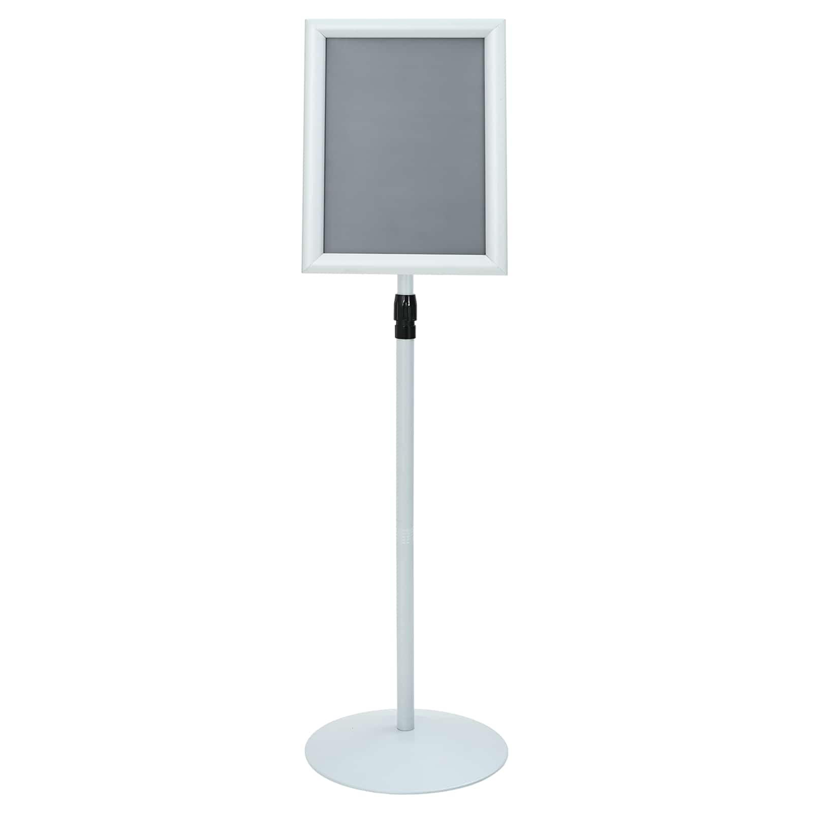 Pedestal poszter állvány ezüst 33 x 33 x 126 cm pvc és acél