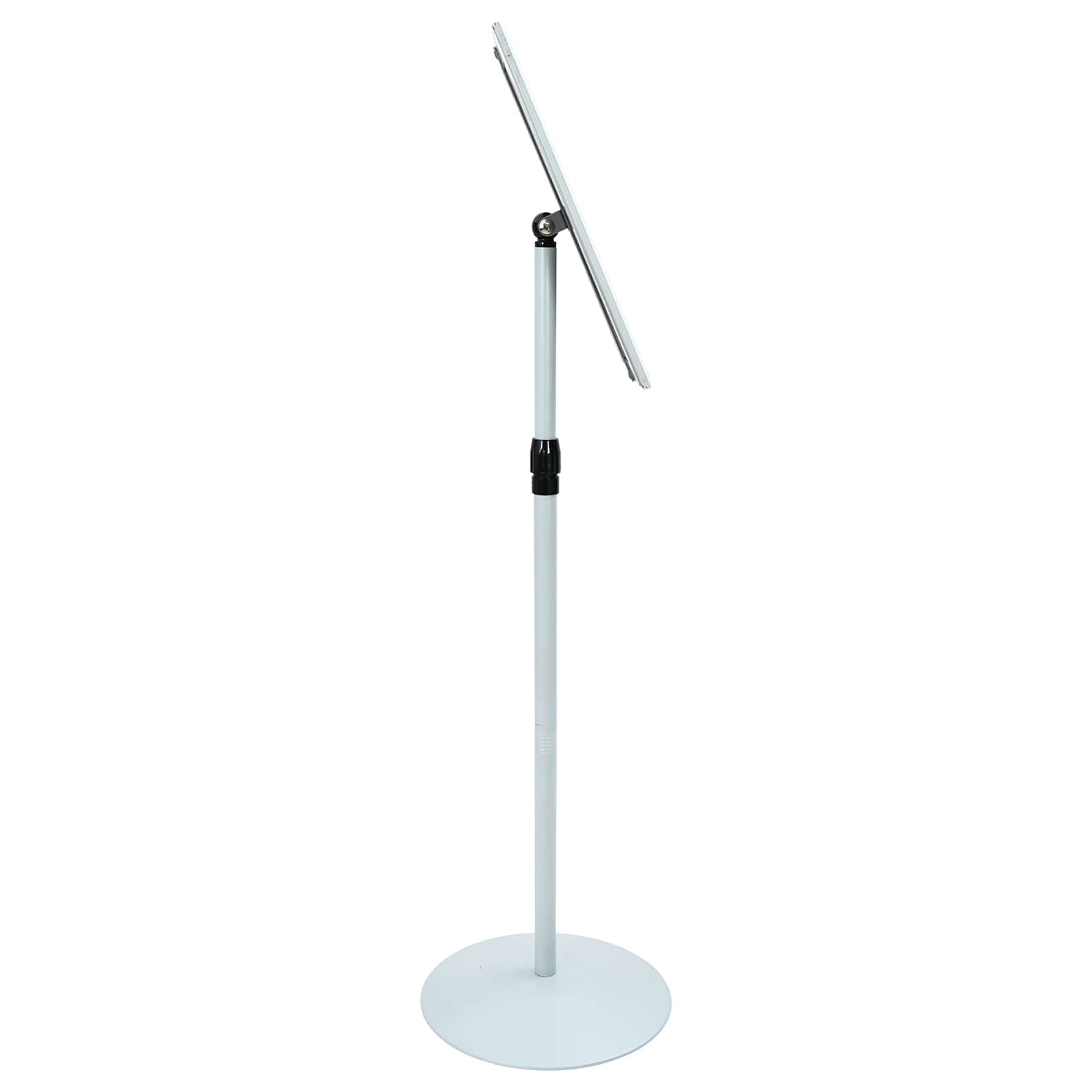 Pedestal poszter állvány ezüst 33 x 33 x 126 cm pvc és acél