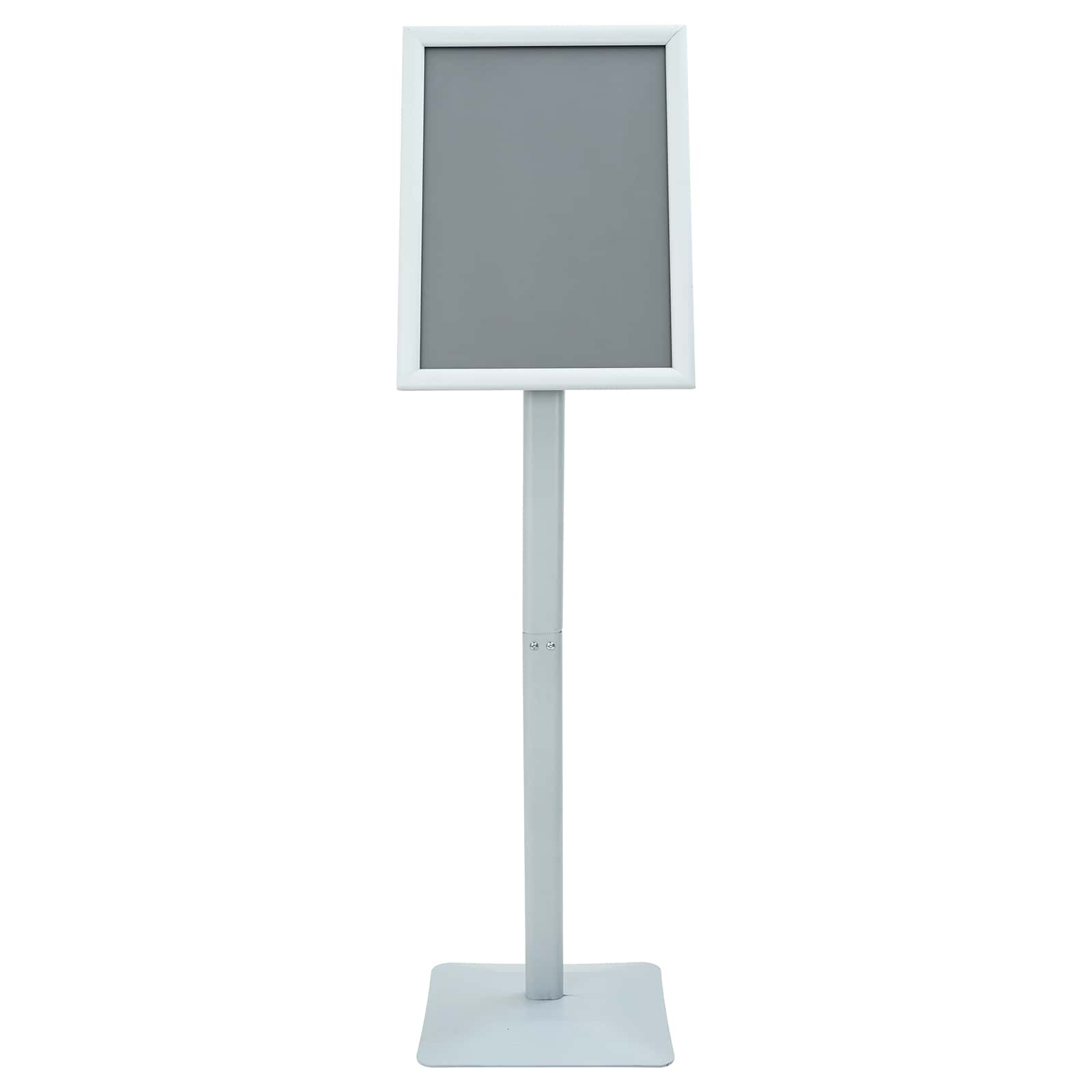 Pedestal poszter állvány ezüst 32,5 x 27 x 126 cm