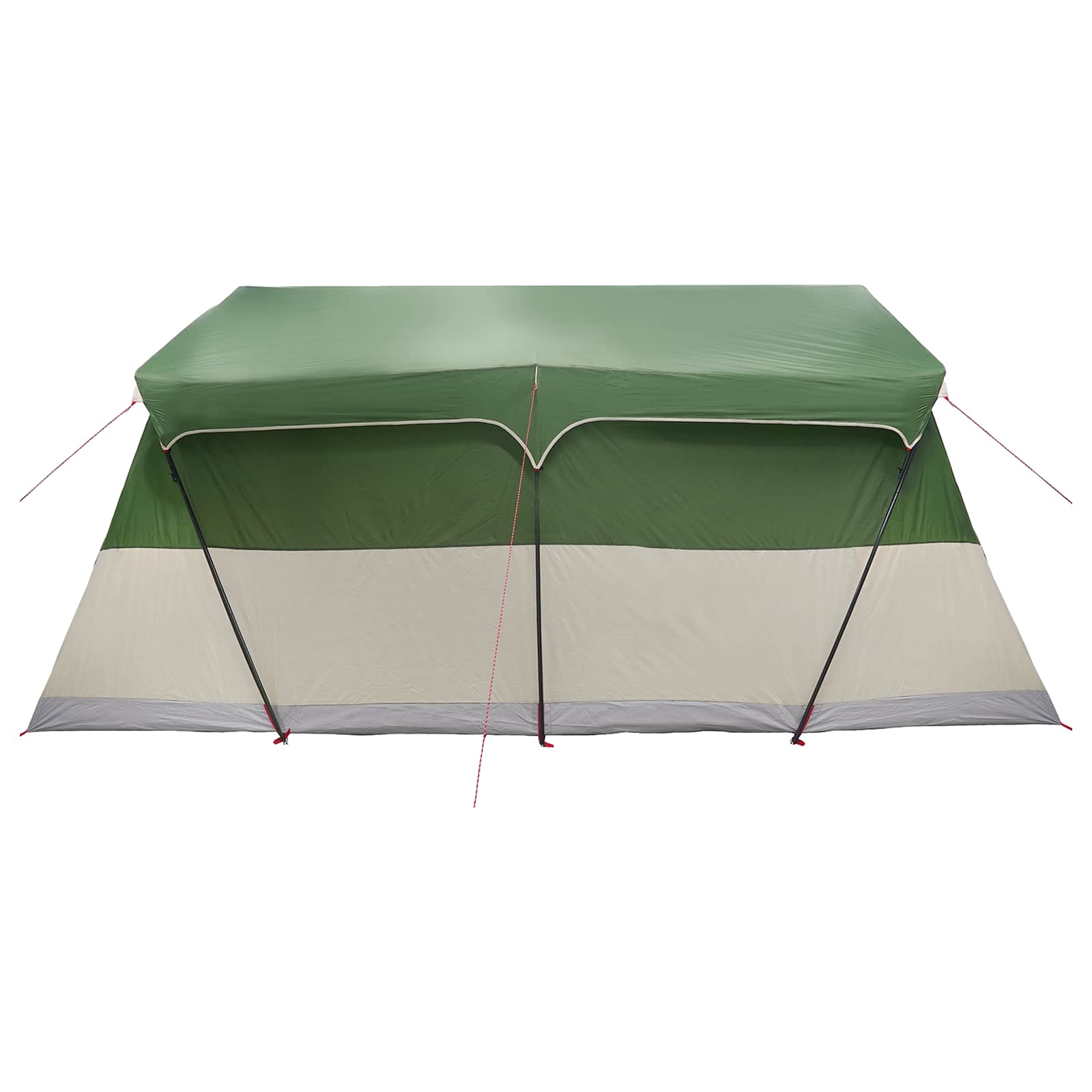 Családi sátor zöld 487 x 340 x 216 cm poliészter és acél