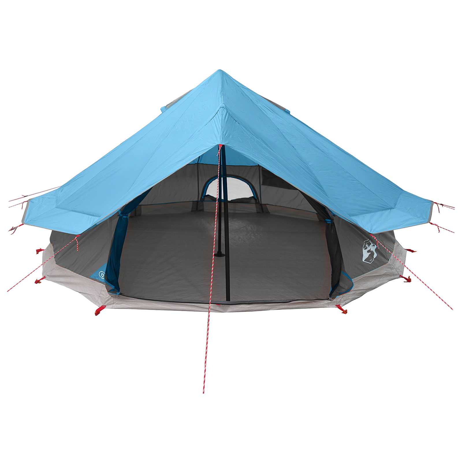 Tipi sátor tetővel kék 700 x 700 x 395 cm poliészter és acél