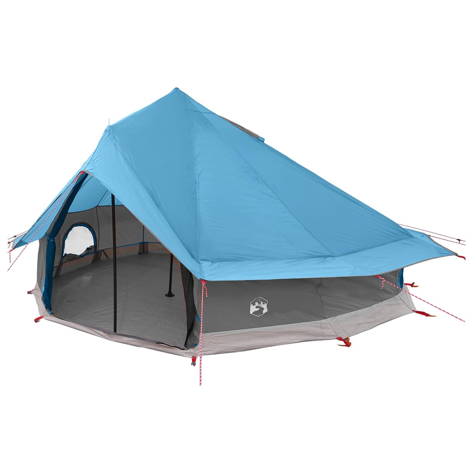 Tipi sátor tetővel kék 700 x 700 x 395 cm poliészter és acél