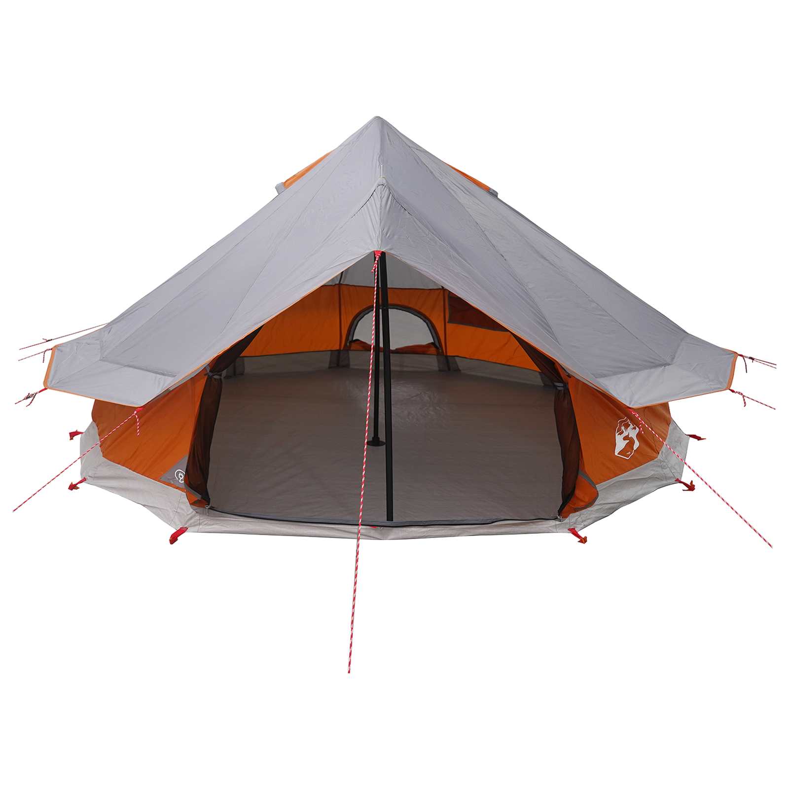 Tipi sátor tetővel szürke és narancs 700 x 700 x 395 cm