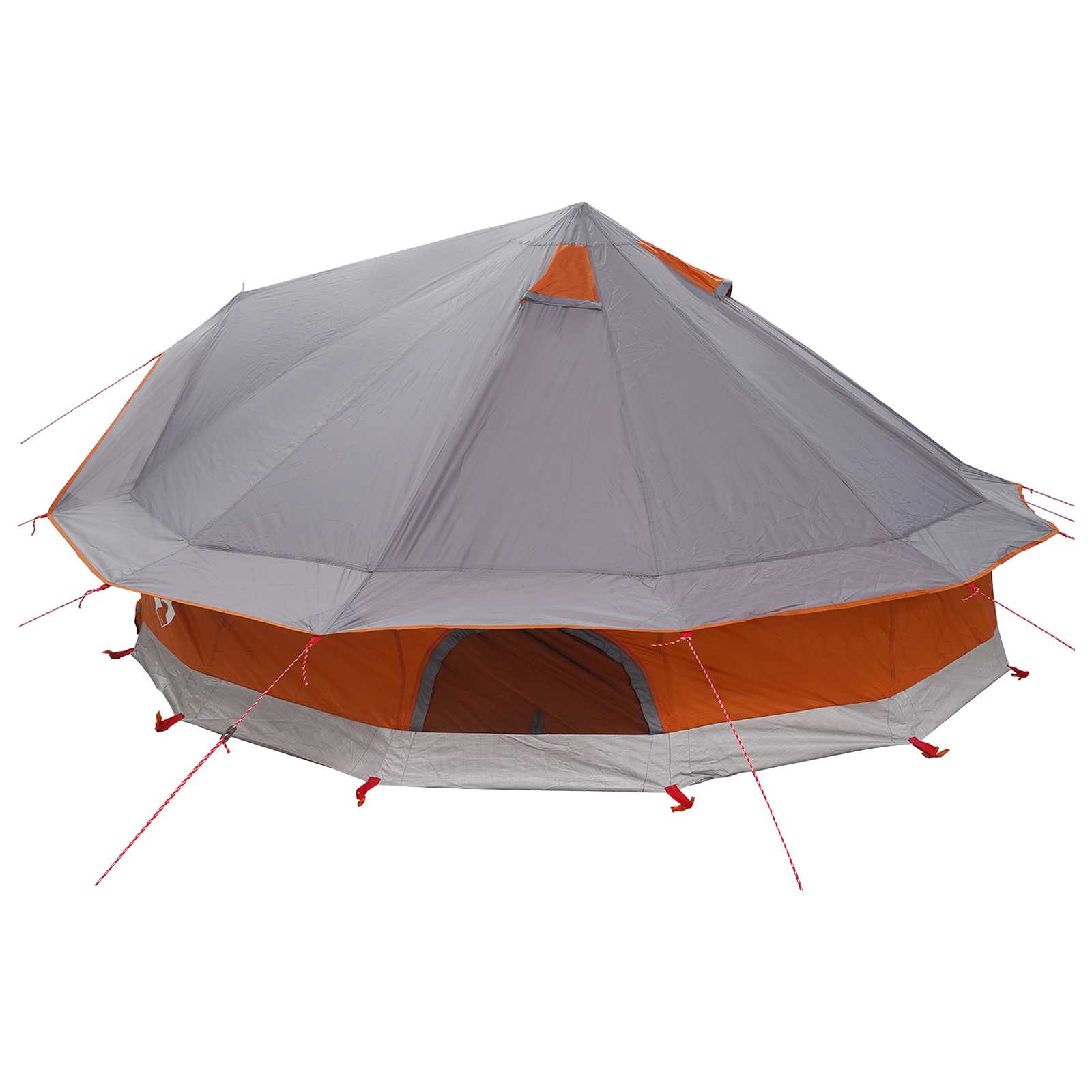 Tipi sátor tetővel szürke és narancs 700 x 700 x 395 cm