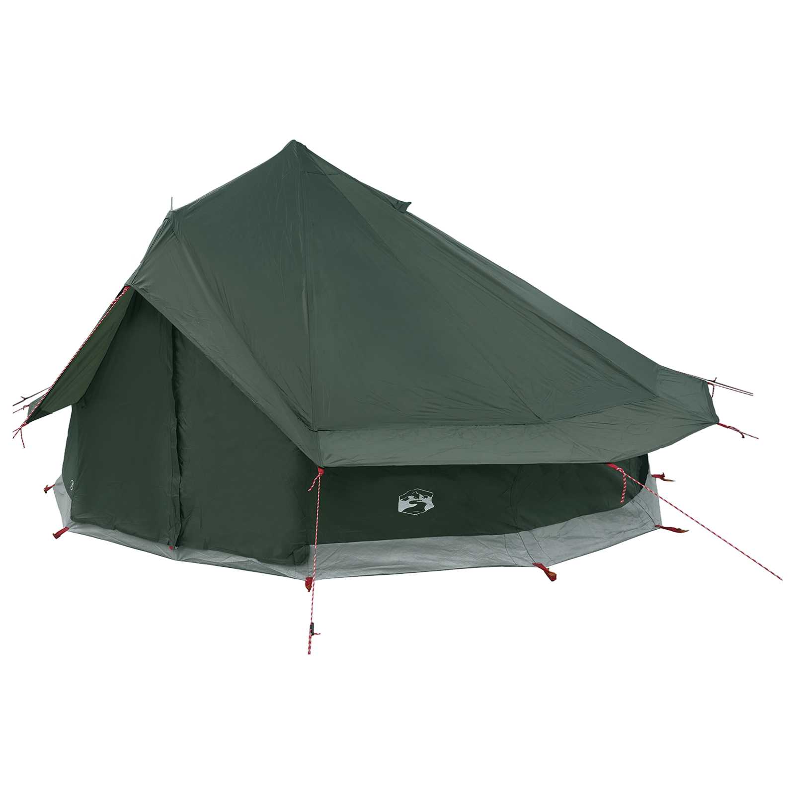 Tipi sátor katonai zöld 700 x 700 x 395 cm poliészter és acél