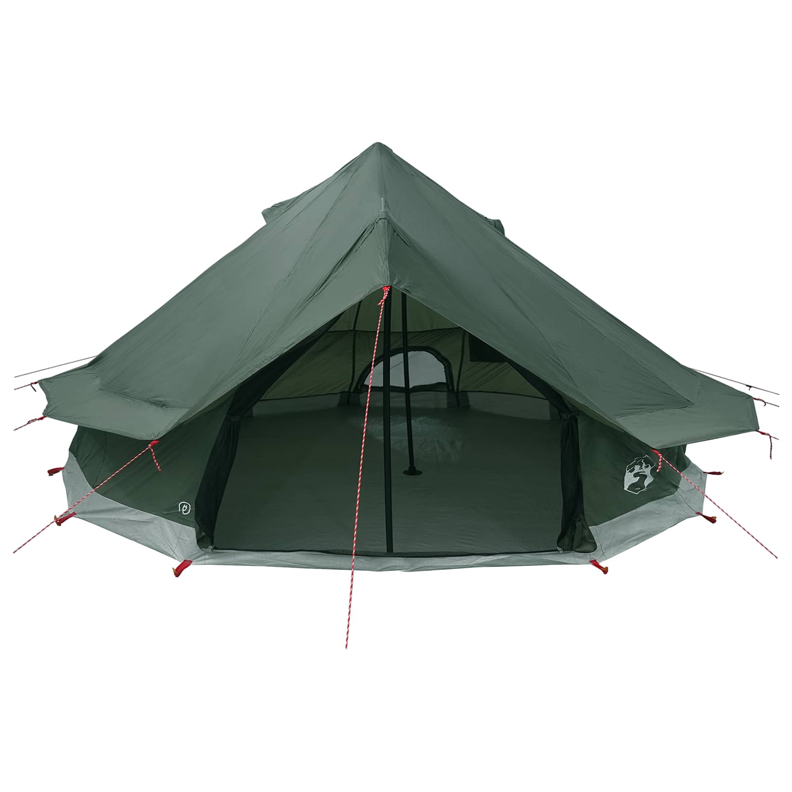 Tipi sátor katonai zöld 700 x 700 x 395 cm poliészter és acél