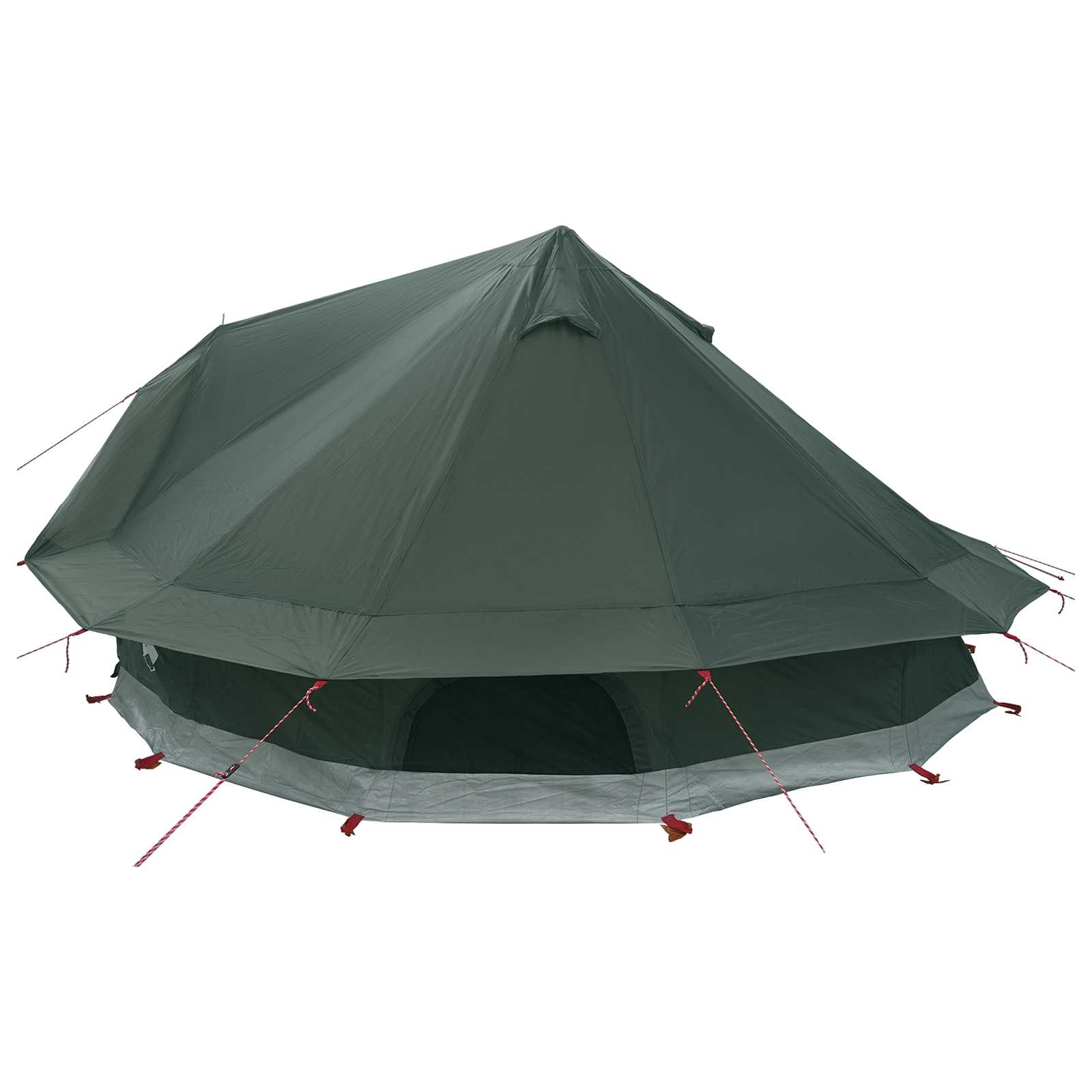 Tipi sátor katonai zöld 700 x 700 x 395 cm poliészter és acél