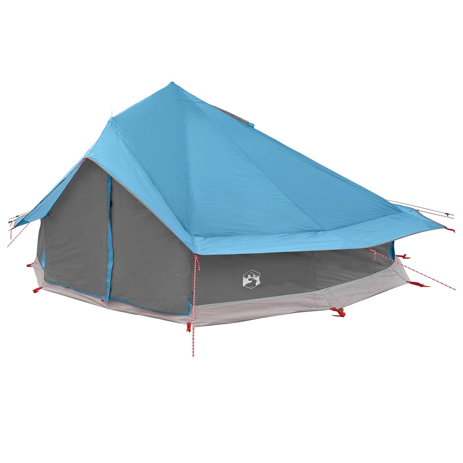 Tipi sátor tetővel kék 800 x 800 x 430 cm poliészter és acél