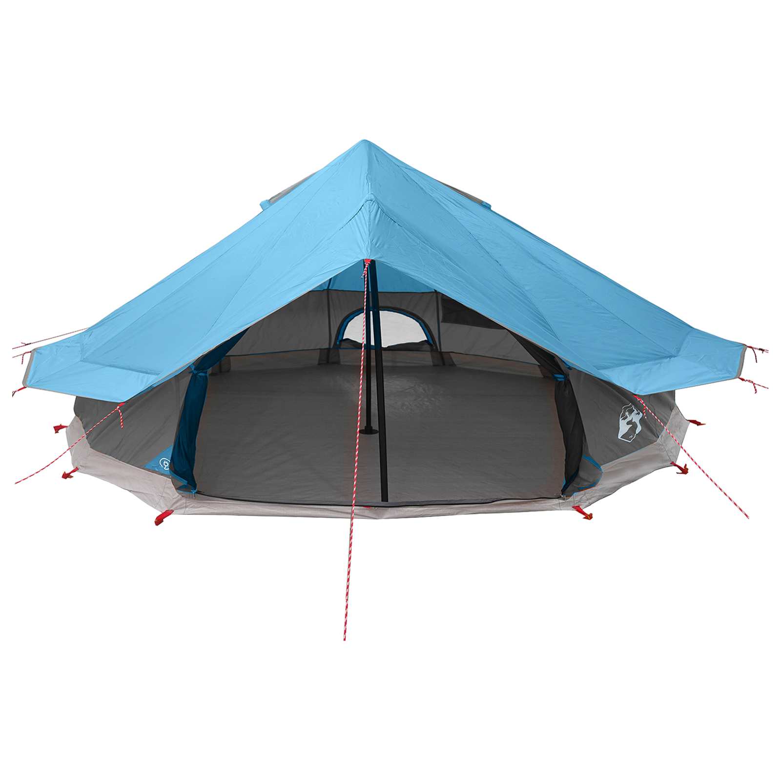 Tipi sátor tetővel kék 800 x 800 x 430 cm poliészter és acél