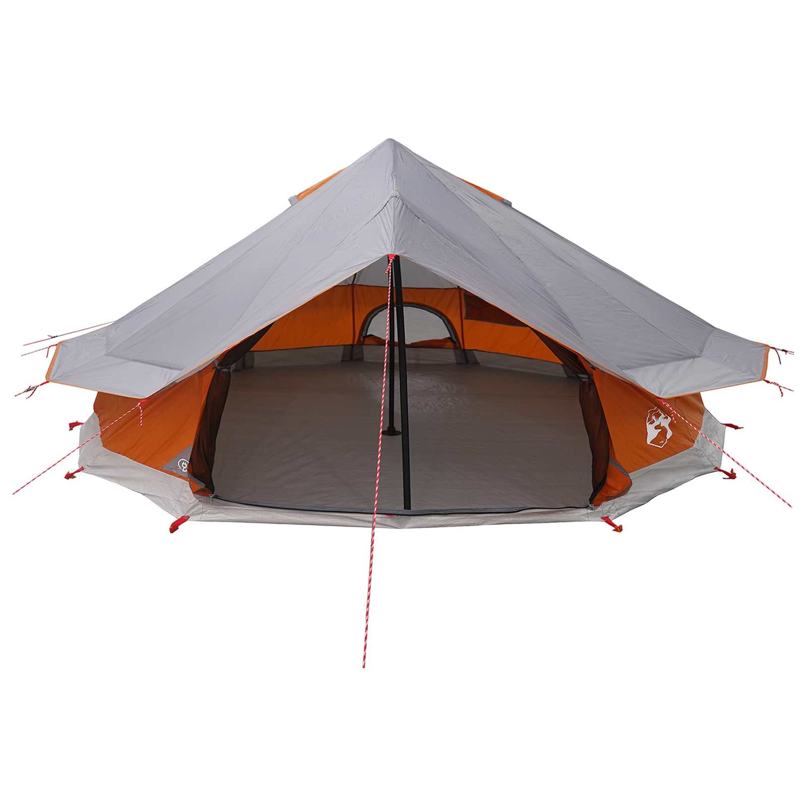Tipi sátor tetővel szürke és narancs 800 x 800 x 430 cm