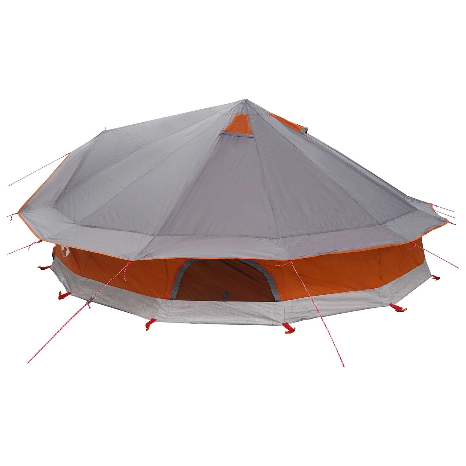 Tipi sátor tetővel szürke és narancs 800 x 800 x 430 cm
