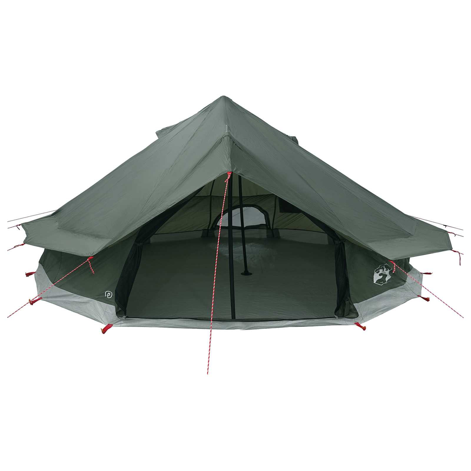Tipi sátor katonai zöld 800 x 800 x 430 cm poliészter és acél