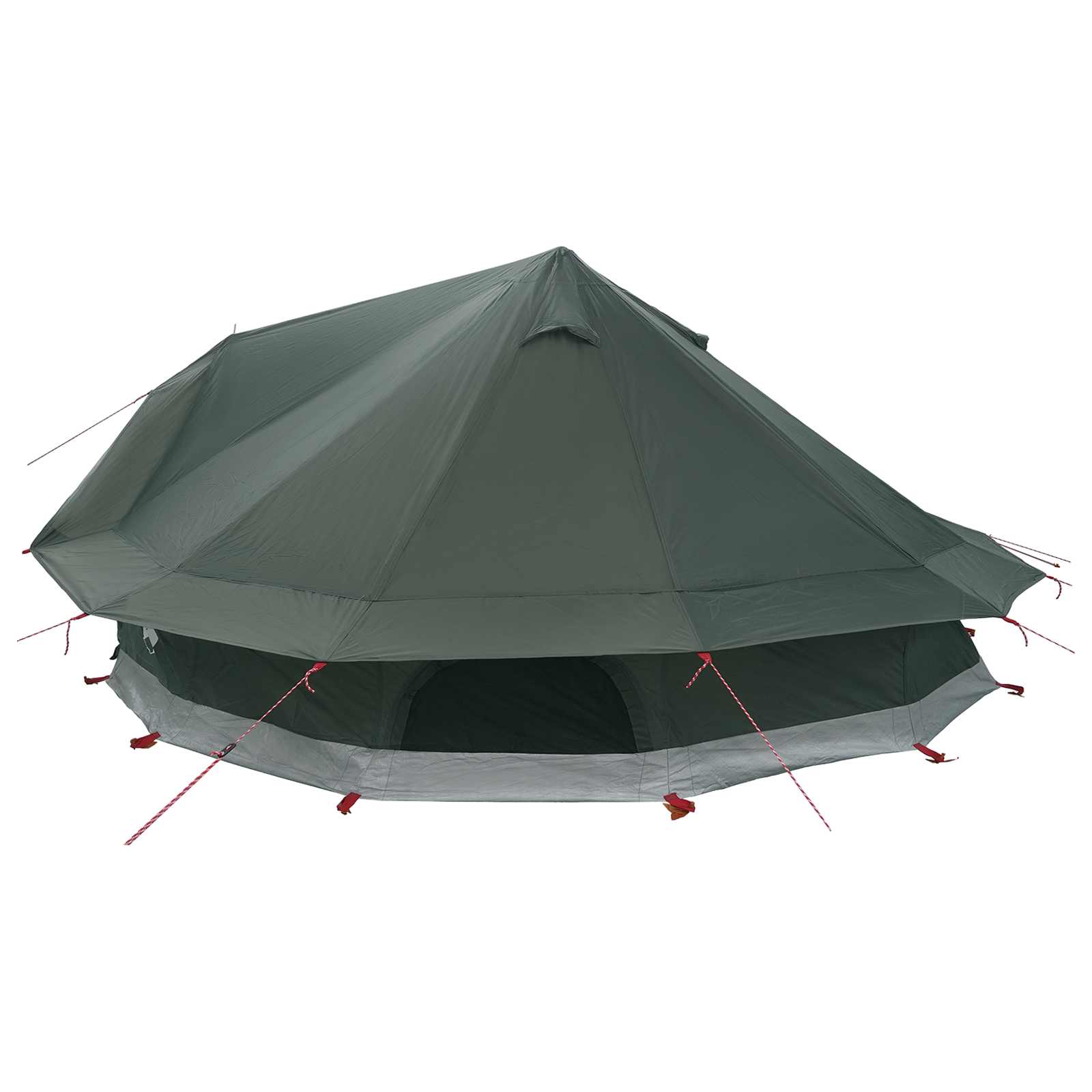 Tipi sátor katonai zöld 800 x 800 x 430 cm poliészter és acél