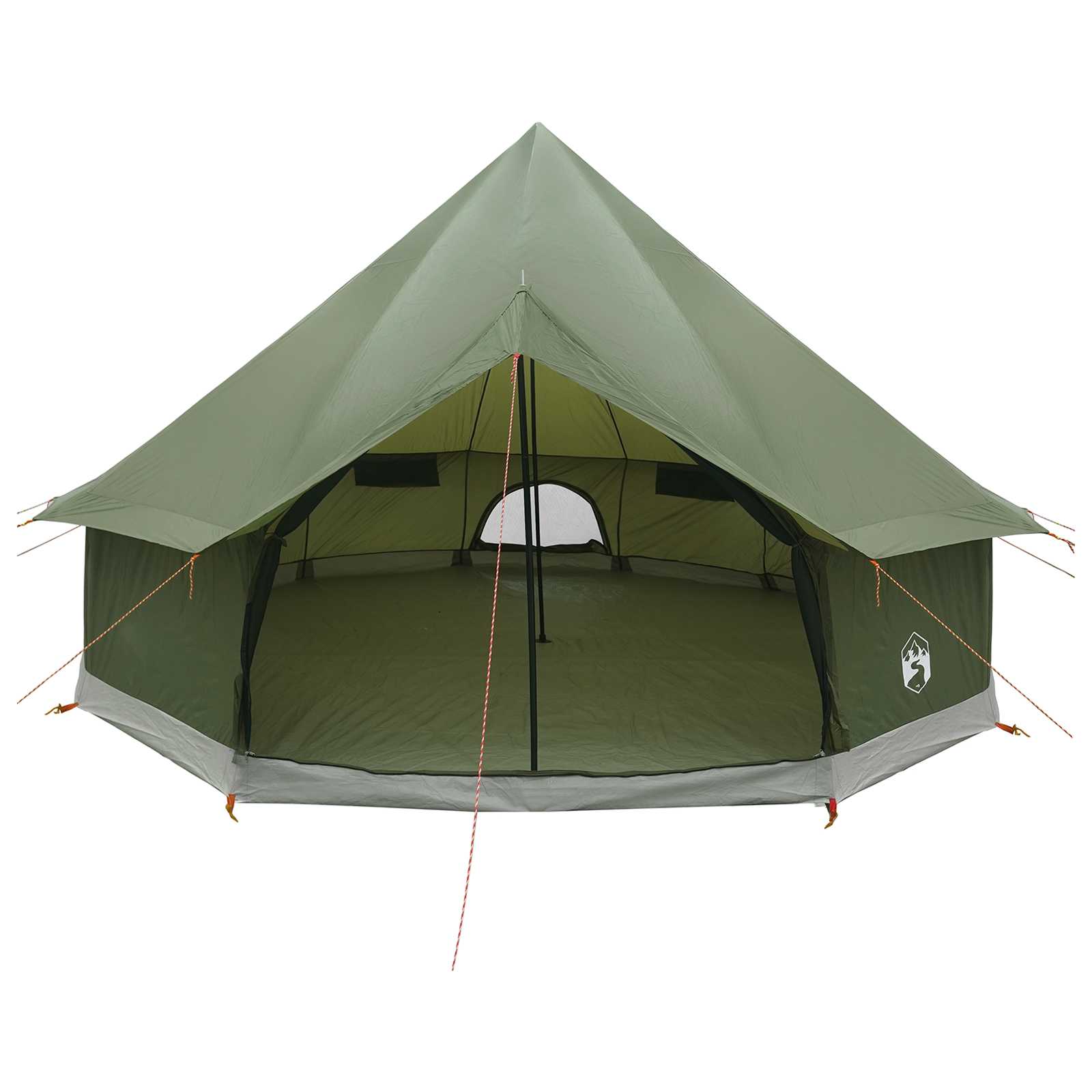 Tipi sátor olajzöld 300 x 300 x 200 cm poliészter és acél
